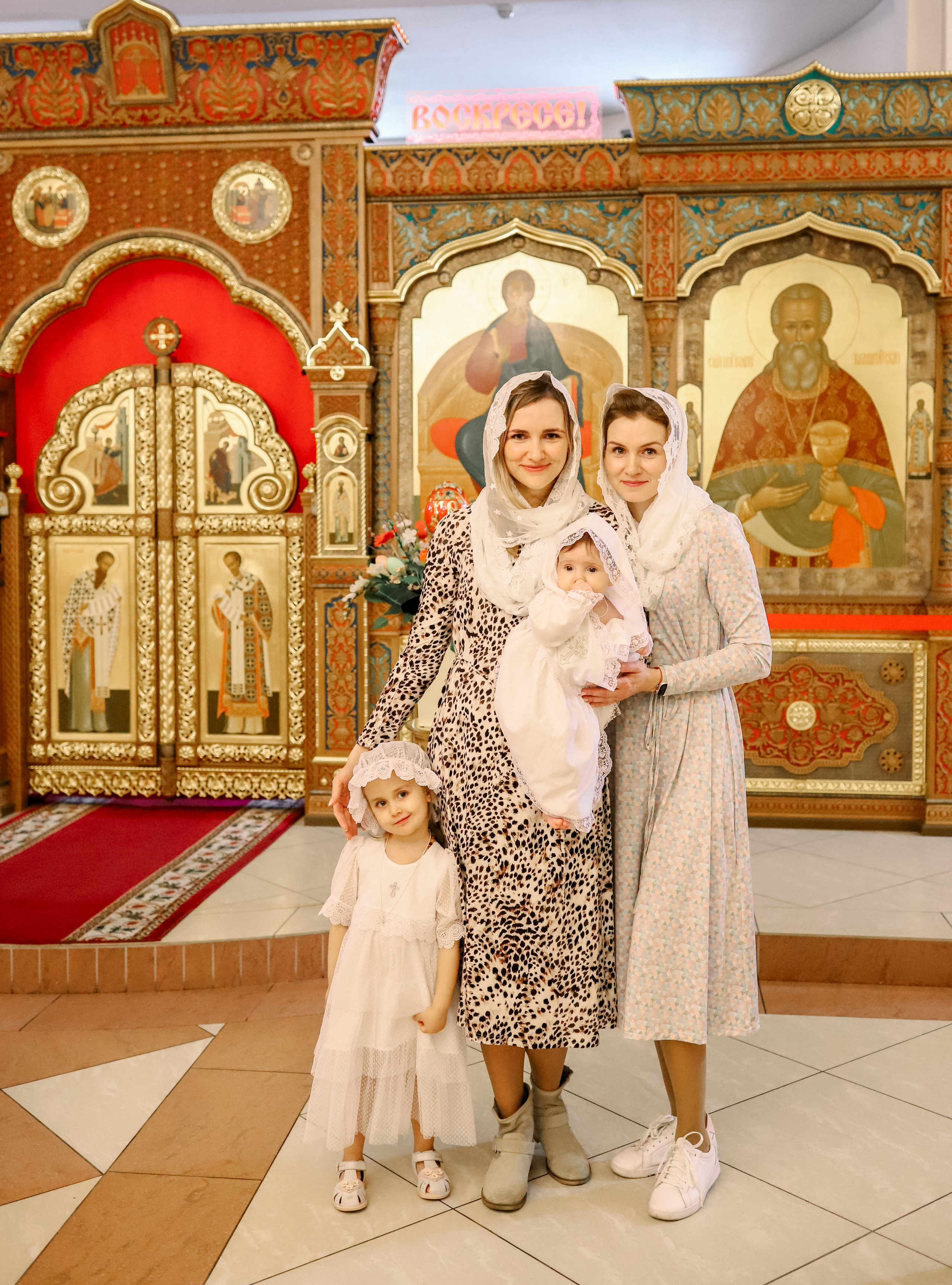 Крещение Марии, Амелии, Александры. Семейный и портретный фотограф в Москве Александра Науменко