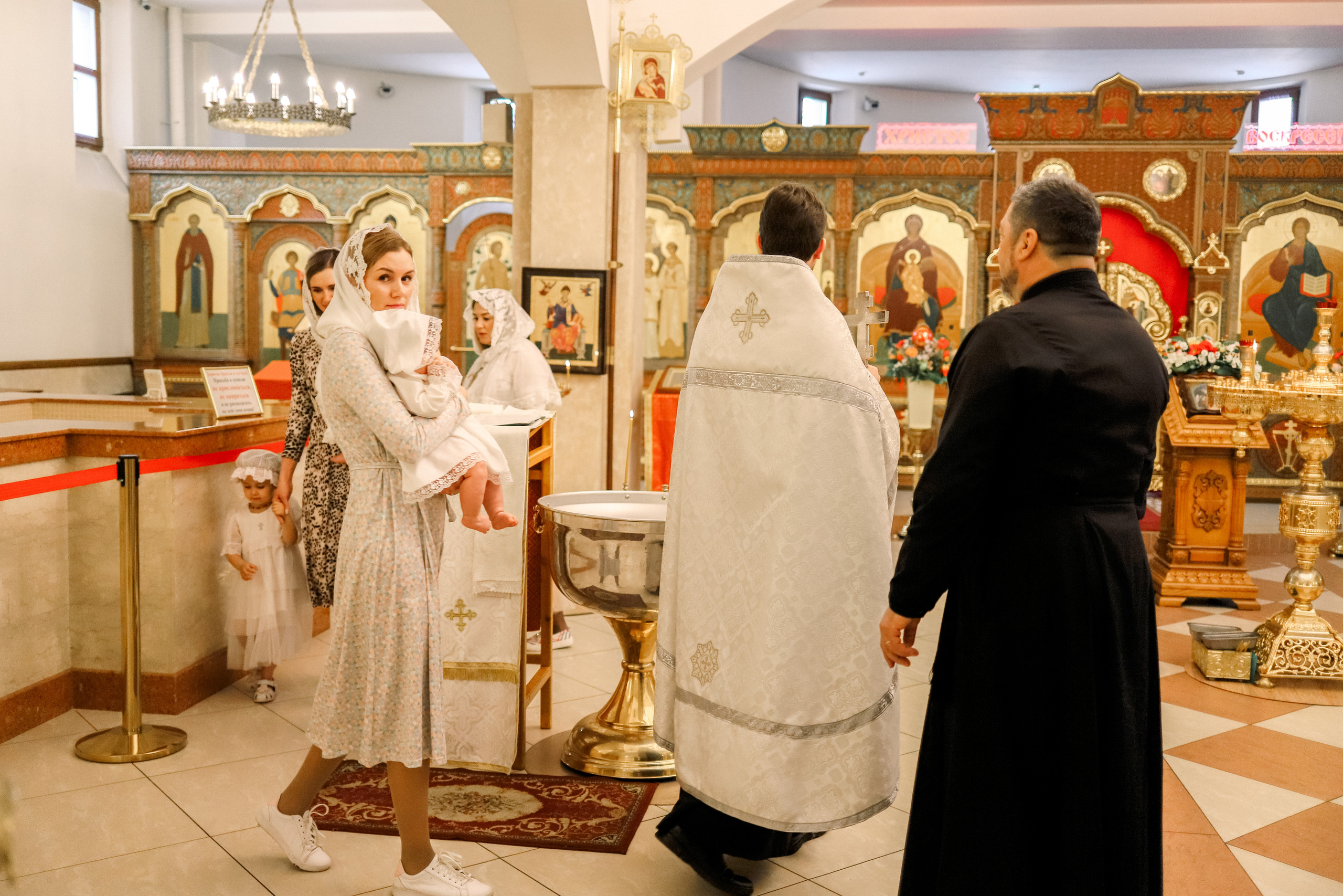 Крещение Марии, Амелии, Александры. Семейный и портретный фотограф в Москве Александра Науменко