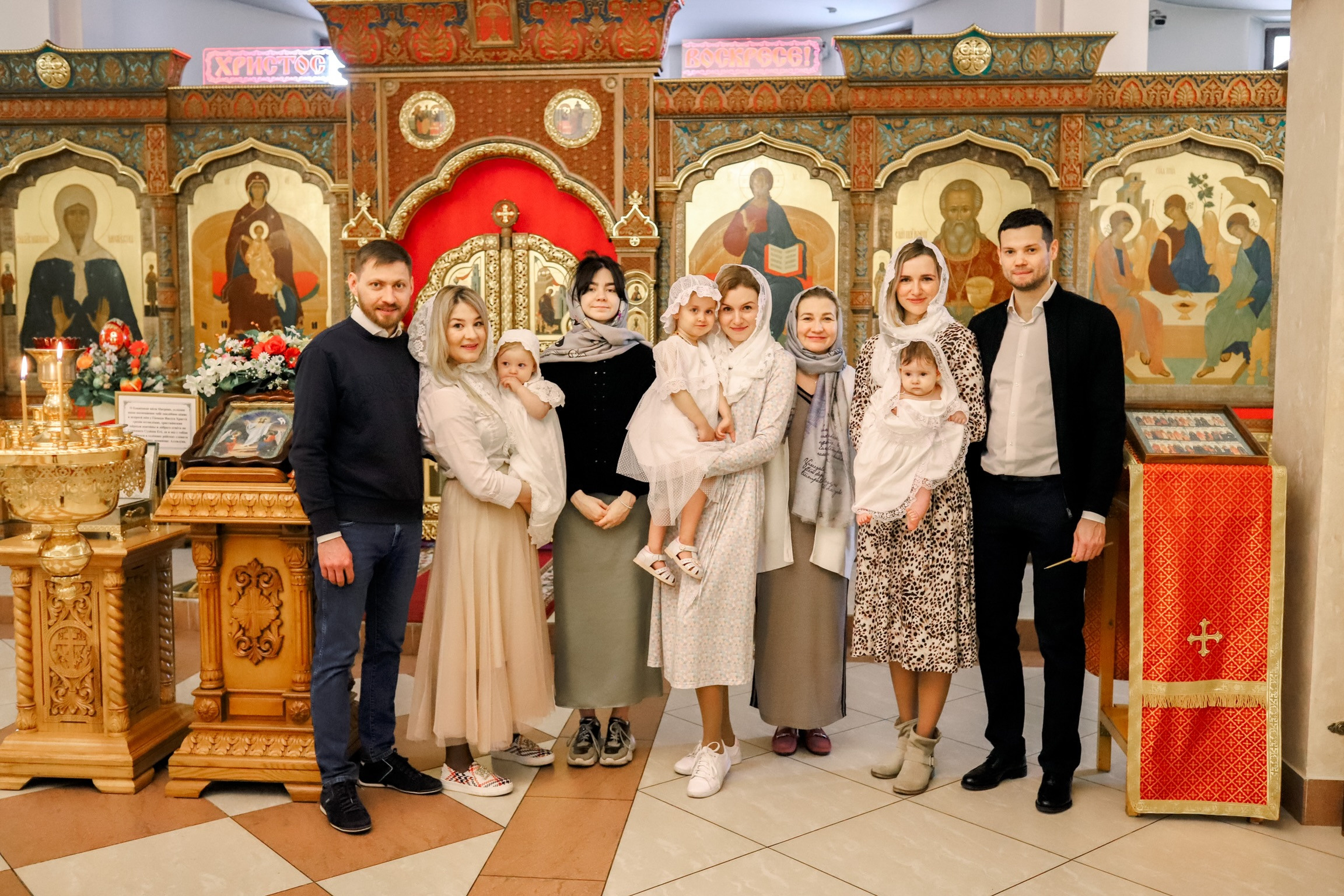 Крещение Марии, Амелии, Александры. Семейный и портретный фотограф в Москве Александра Науменко