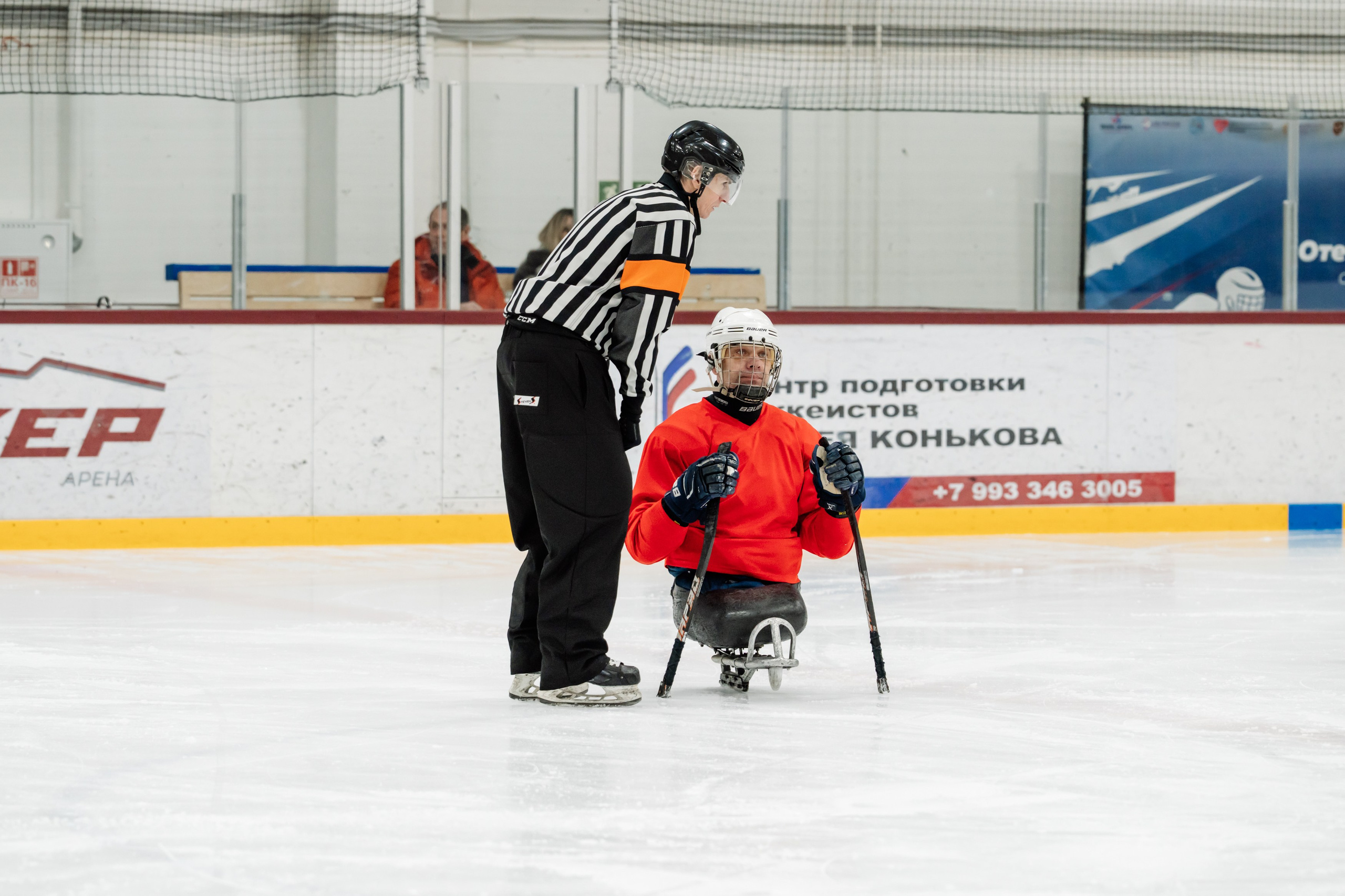 Игра в следж хоккей приуроченная 23.02.26 в арене Сталкер