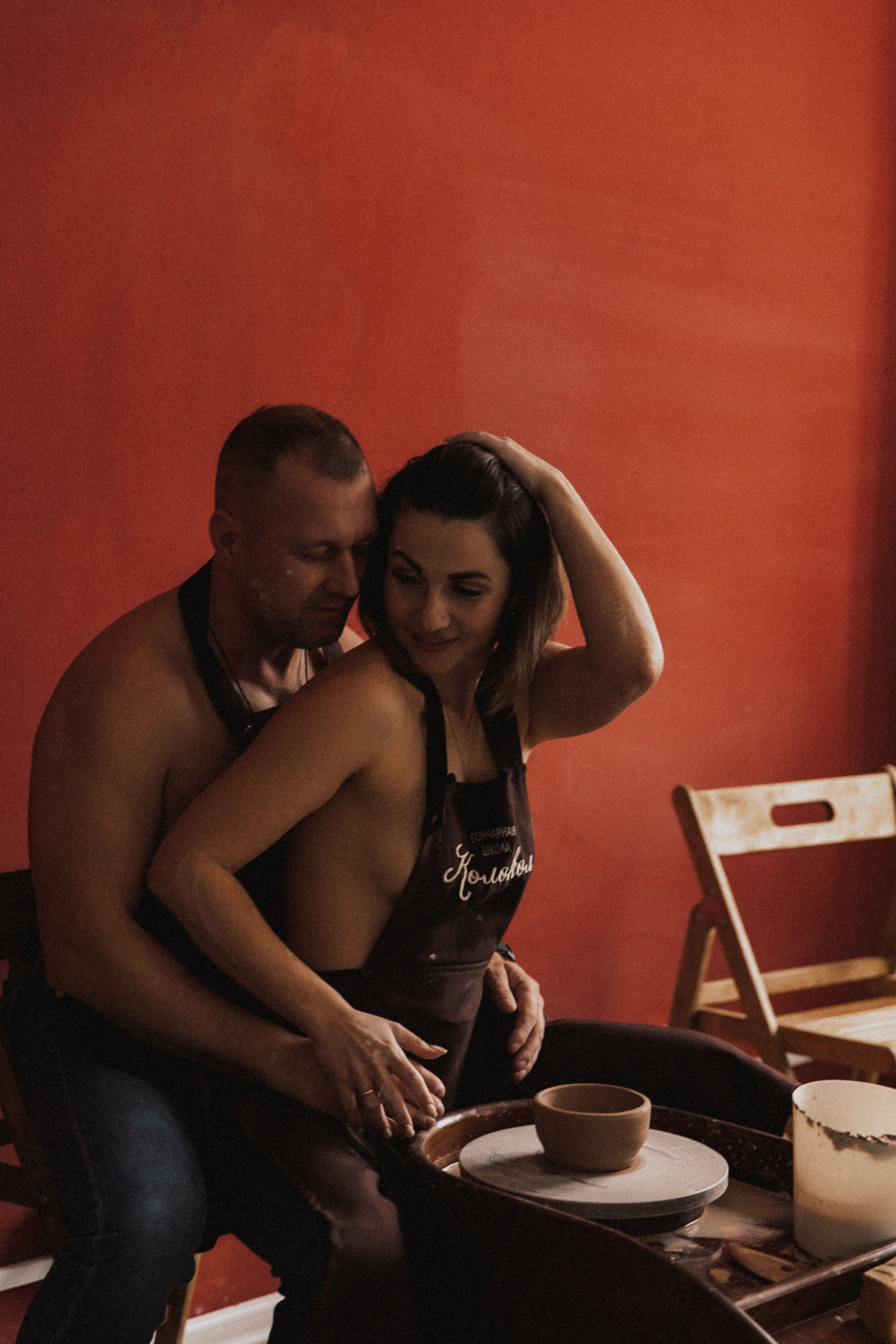 Настя и Рома. Свидание в гончарной мастерской. Свадебный и семейный фотограф Егорова Юлия