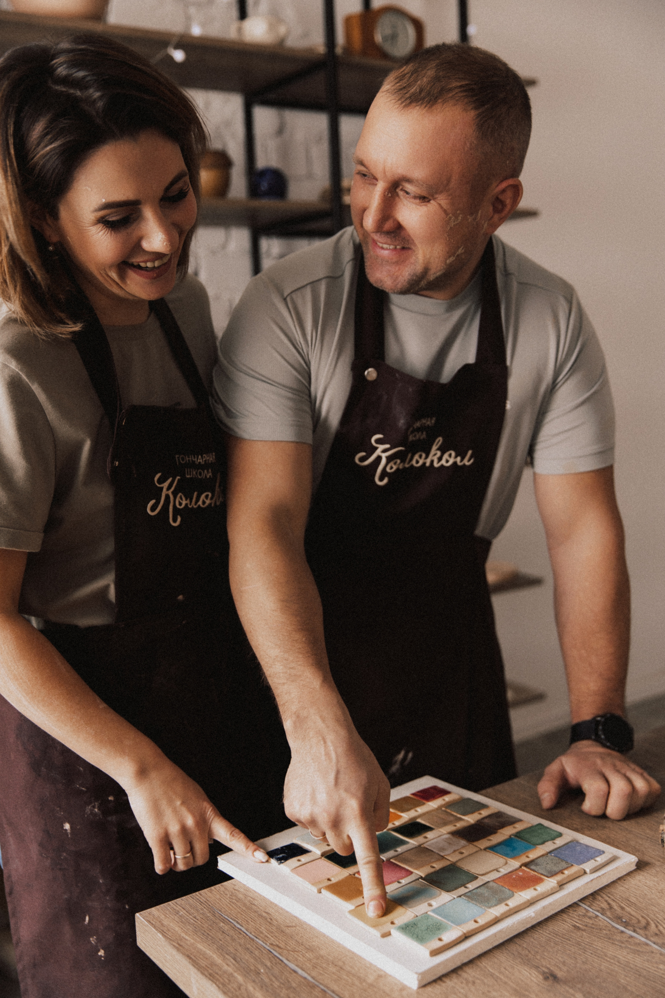 Настя и Рома. Свидание в гончарной мастерской. Свадебный и семейный фотограф Егорова Юлия