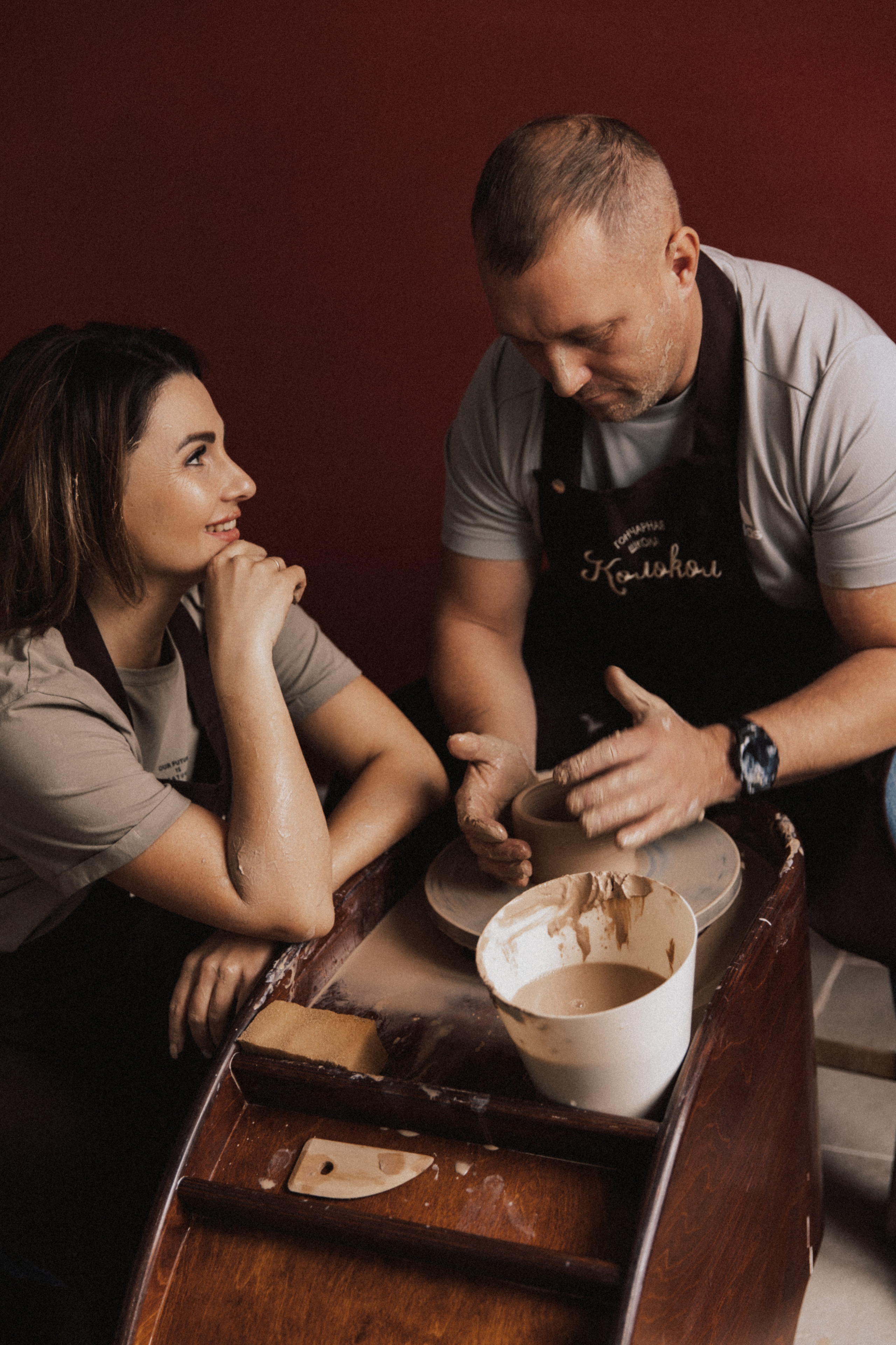 Настя и Рома. Свидание в гончарной мастерской. Свадебный и семейный фотограф Егорова Юлия