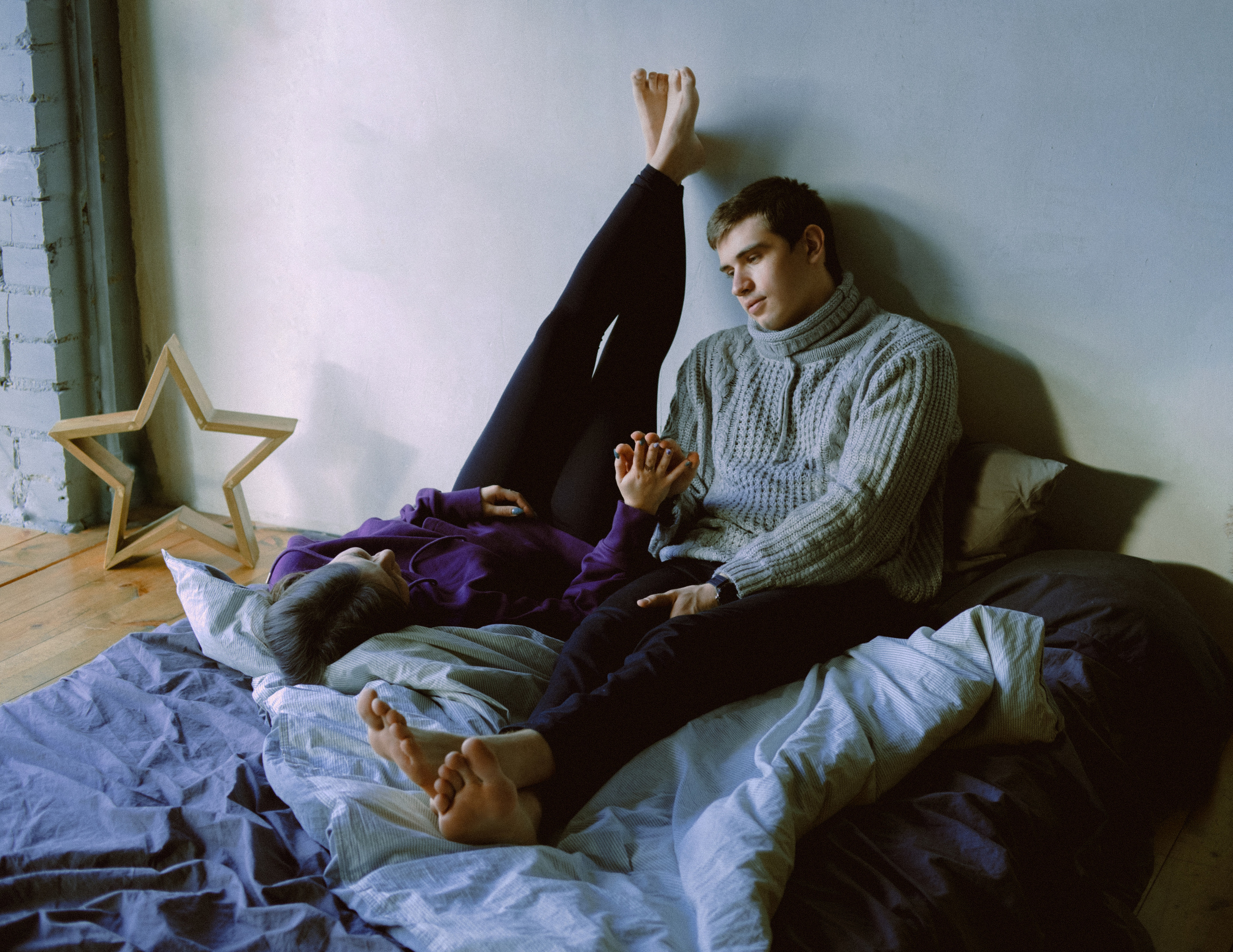 Зимняя студийная серия. Портретный и семейный фотограф в СПб Марья Туранова