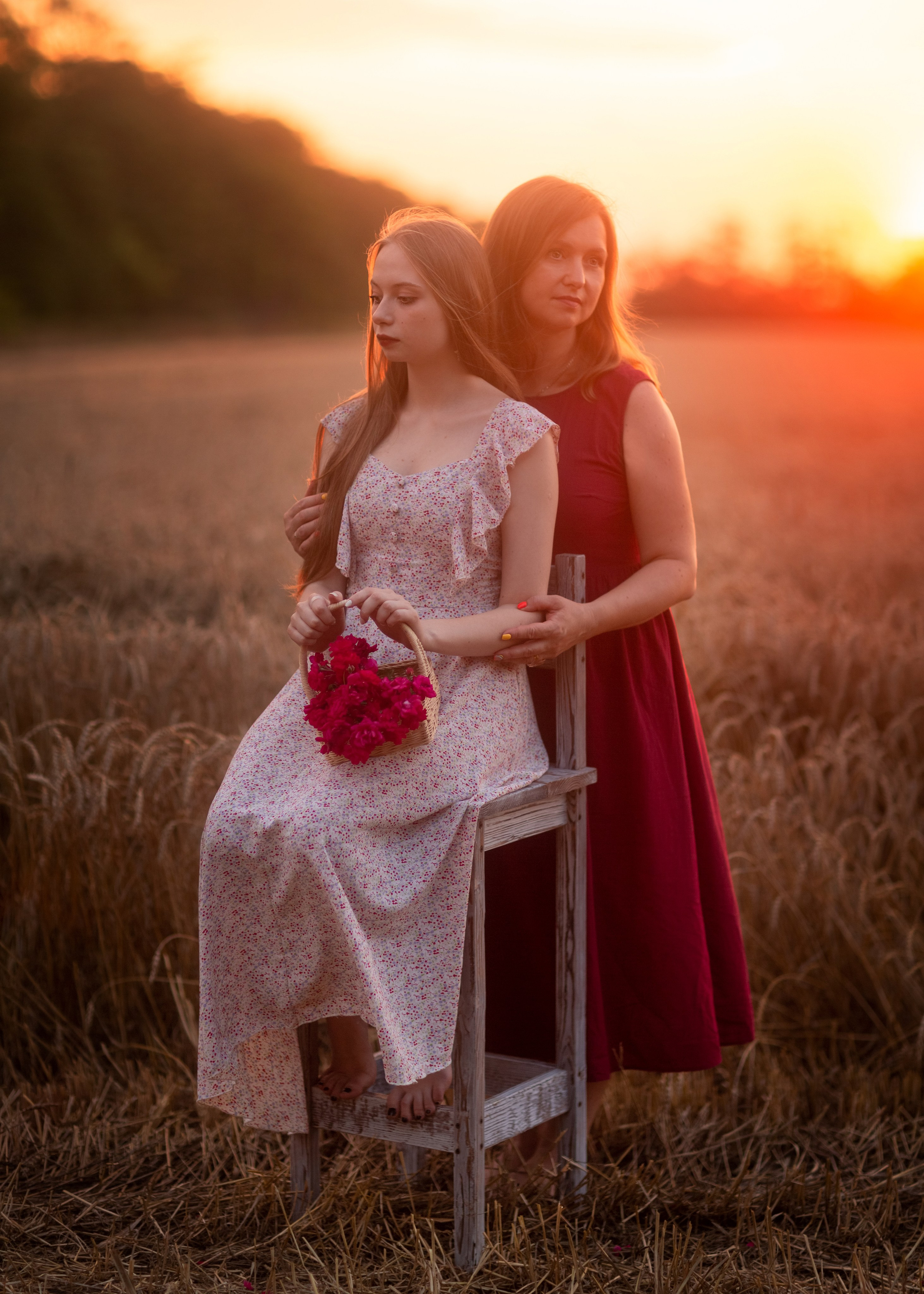 Закат в пшеничном поле. Фотограф в Приморско-Ахтарске Марьяна Чопко