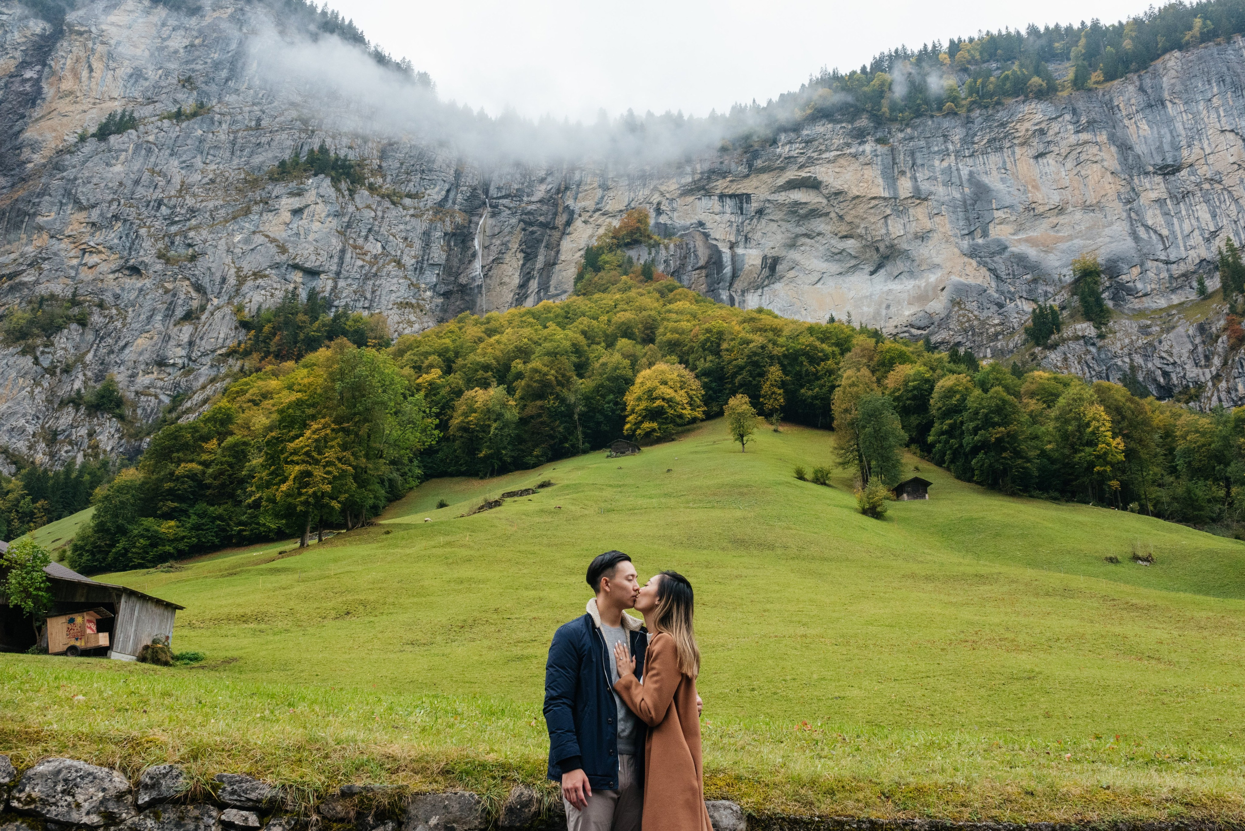 Tina & Wesley (Wengen, Lauterbrunnen). Photographer in Interlaken area