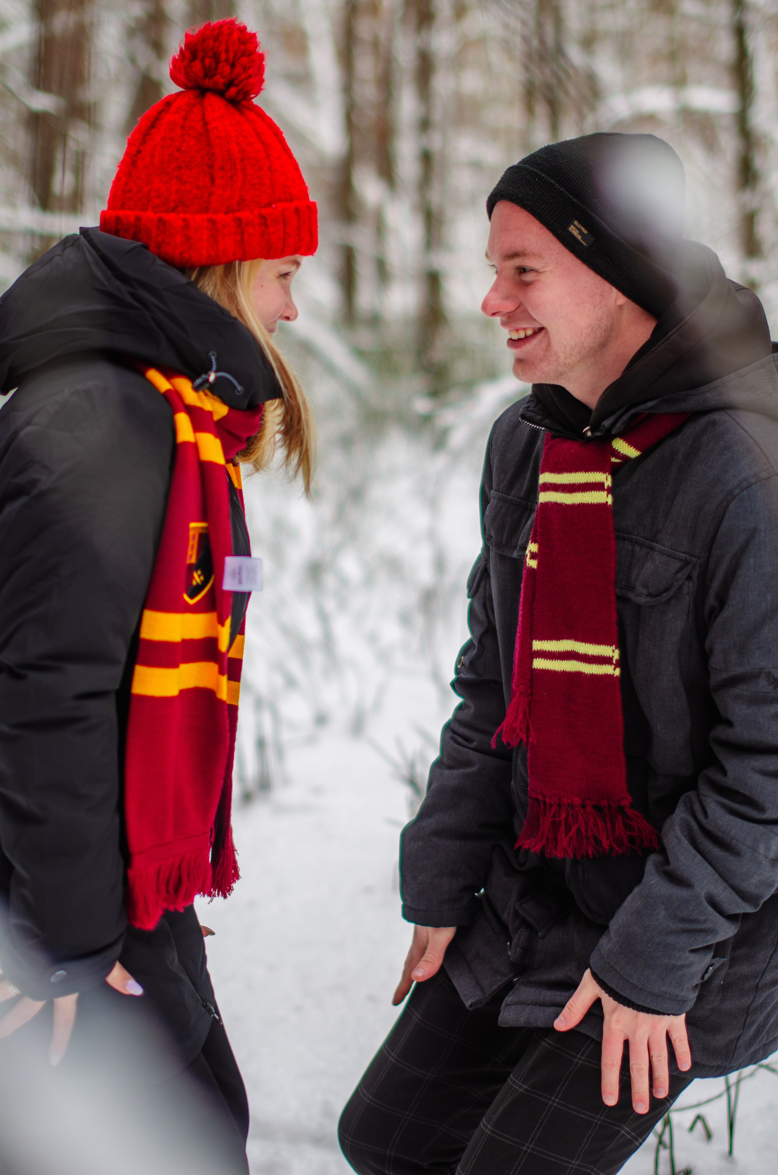 Зимняя история любви в стиле фильма «Гарри Поттер». Денисова Аля — фотограф для парных съемок и индивидуальных историй в Барнауле