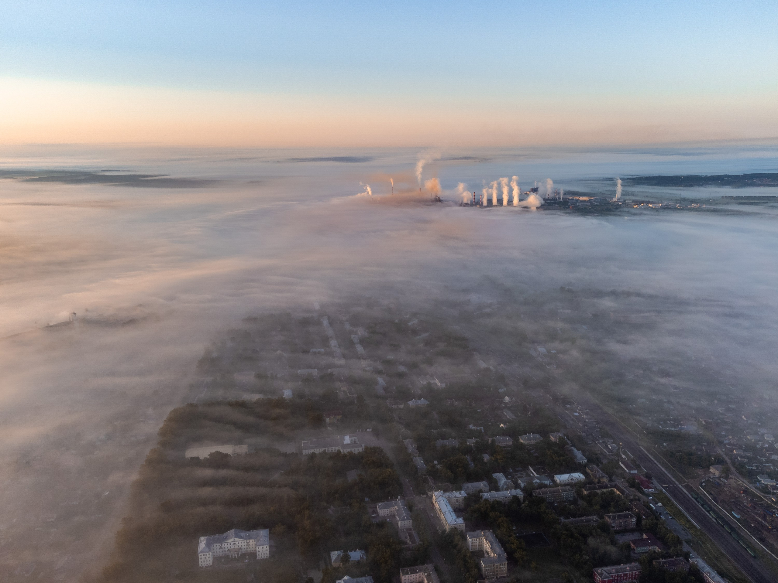 Пролетарский район в тумане. Фотограф и видеооператор в Туле | Даниил Рыбак