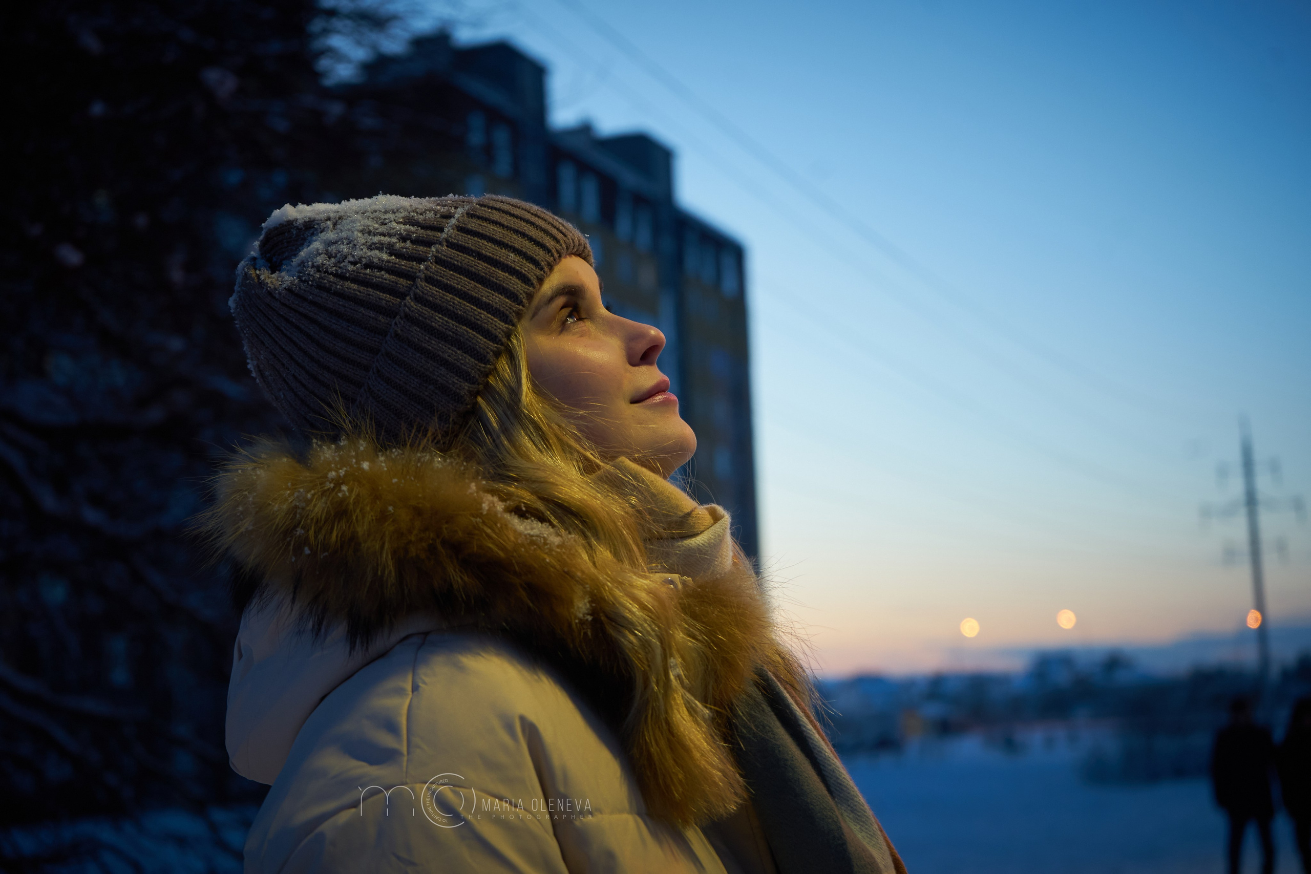 Зимний вечер с Аней. Фотограф Мария Оленева