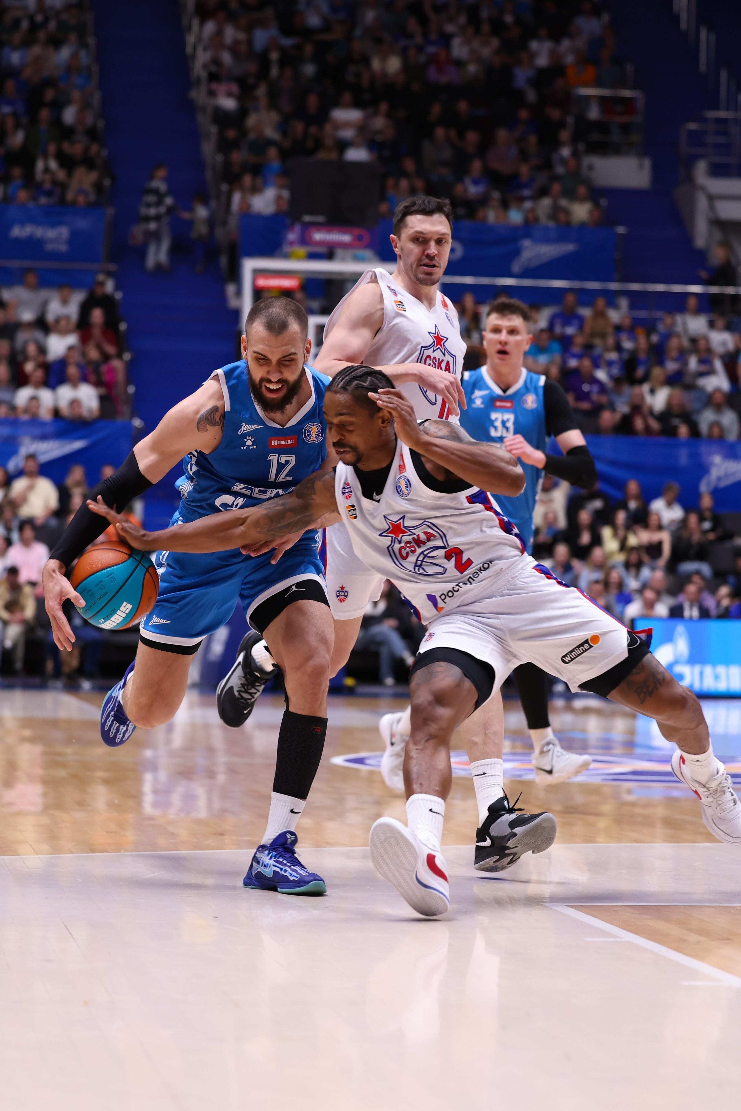 БК «Зенит» — ПБК «ЦСКА» финал ЕЛ ВТБ 5 игра 06.06.2025. Спортивный и репортажный фотограф Антон Тереханов