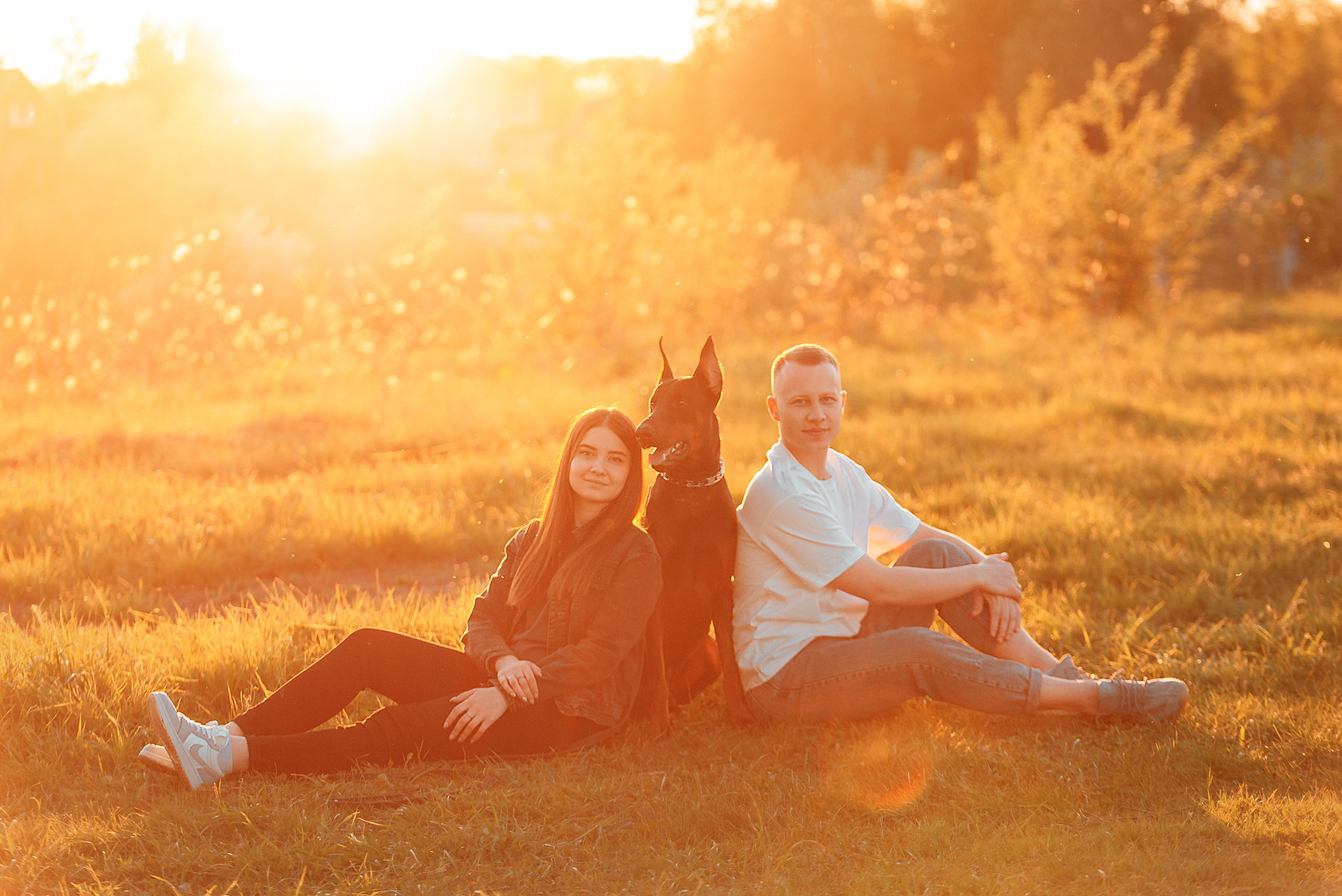Юля, Андрей и Арес. Фотограф-анималист Анастасия Парфенова|Екатеринбург