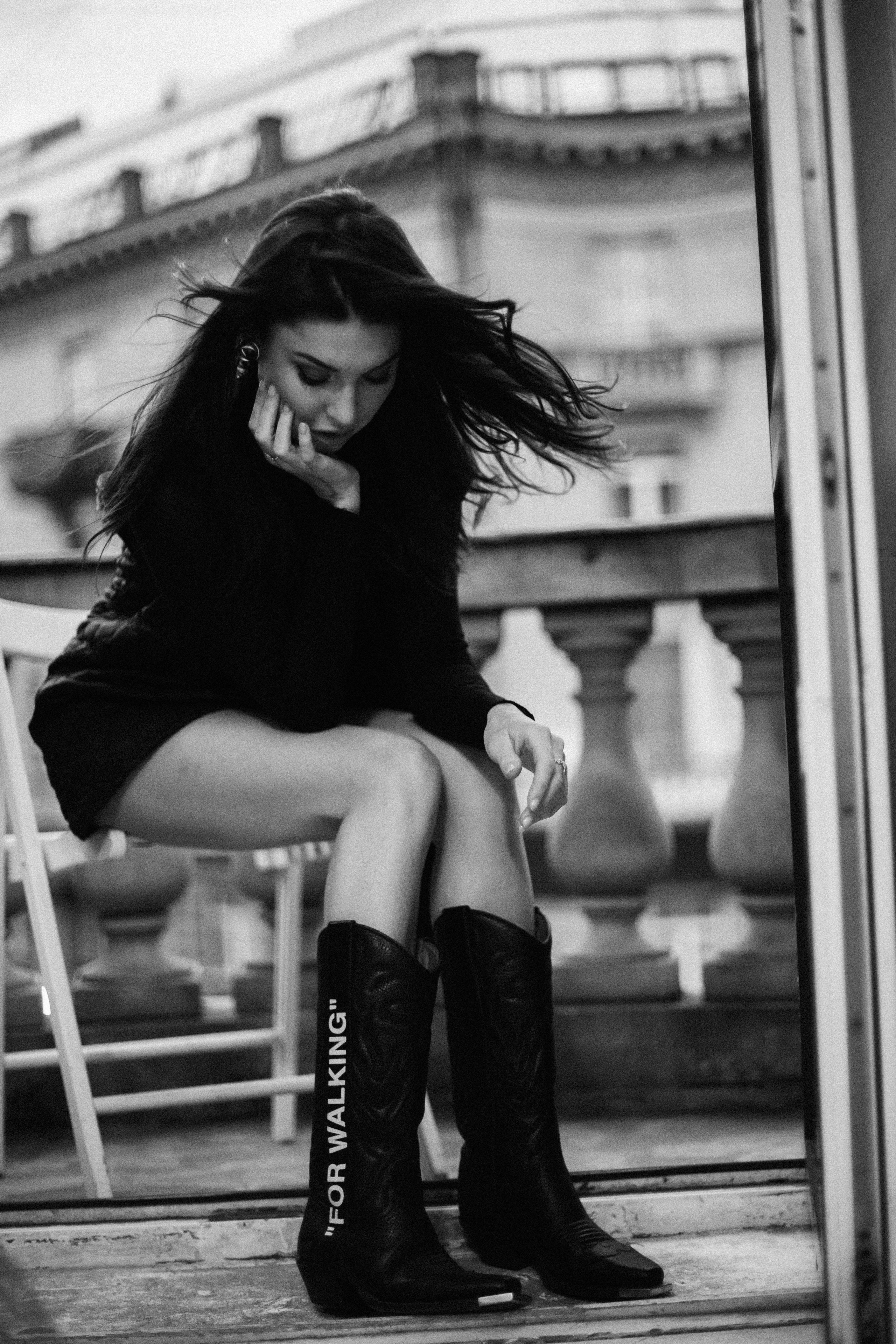 Вероника (съемка на балконе). Фотограф в Москве и Санкт-Петербурге Дарина