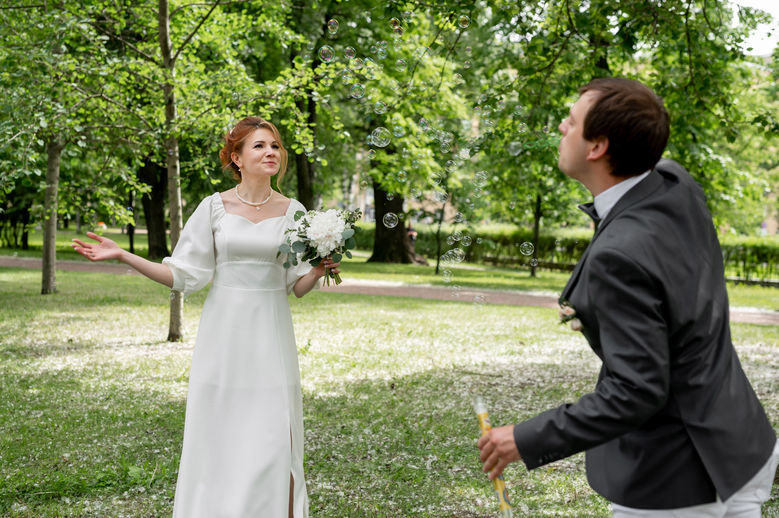 Юля и Даниил (свадебная фотосессия в Парке Победы и у Инженерного замка). Портретный, семейный и свадебный фотограф в Санкт-Петербурге и в Пушкине Ширяев Денис