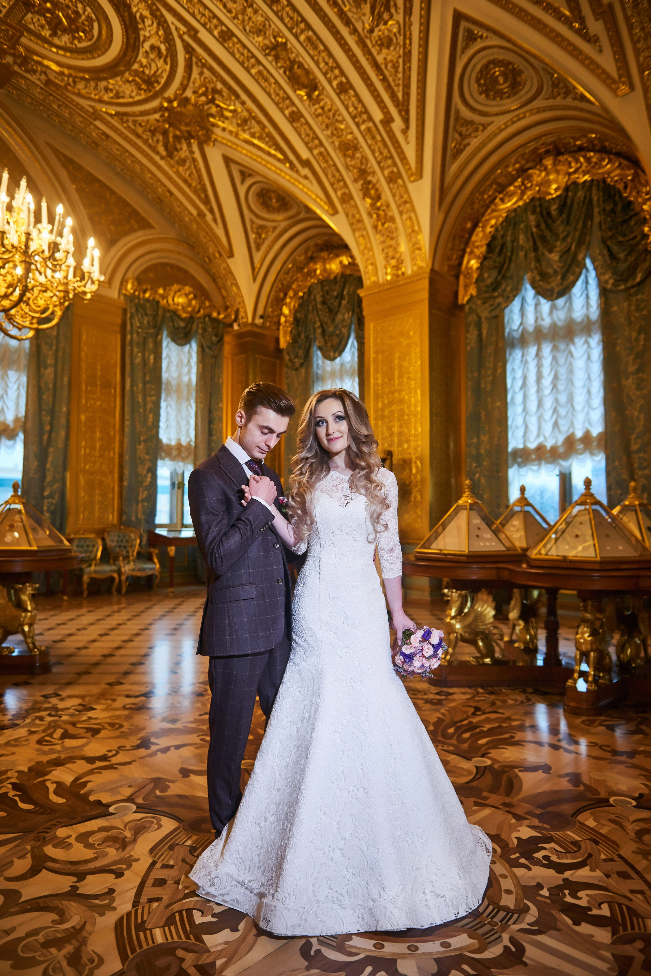 Илона и Андрей (фотосессия в ночном Эрмитаже). Портретный, семейный и свадебный фотограф в Санкт-Петербурге и в Пушкине Ширяев Денис