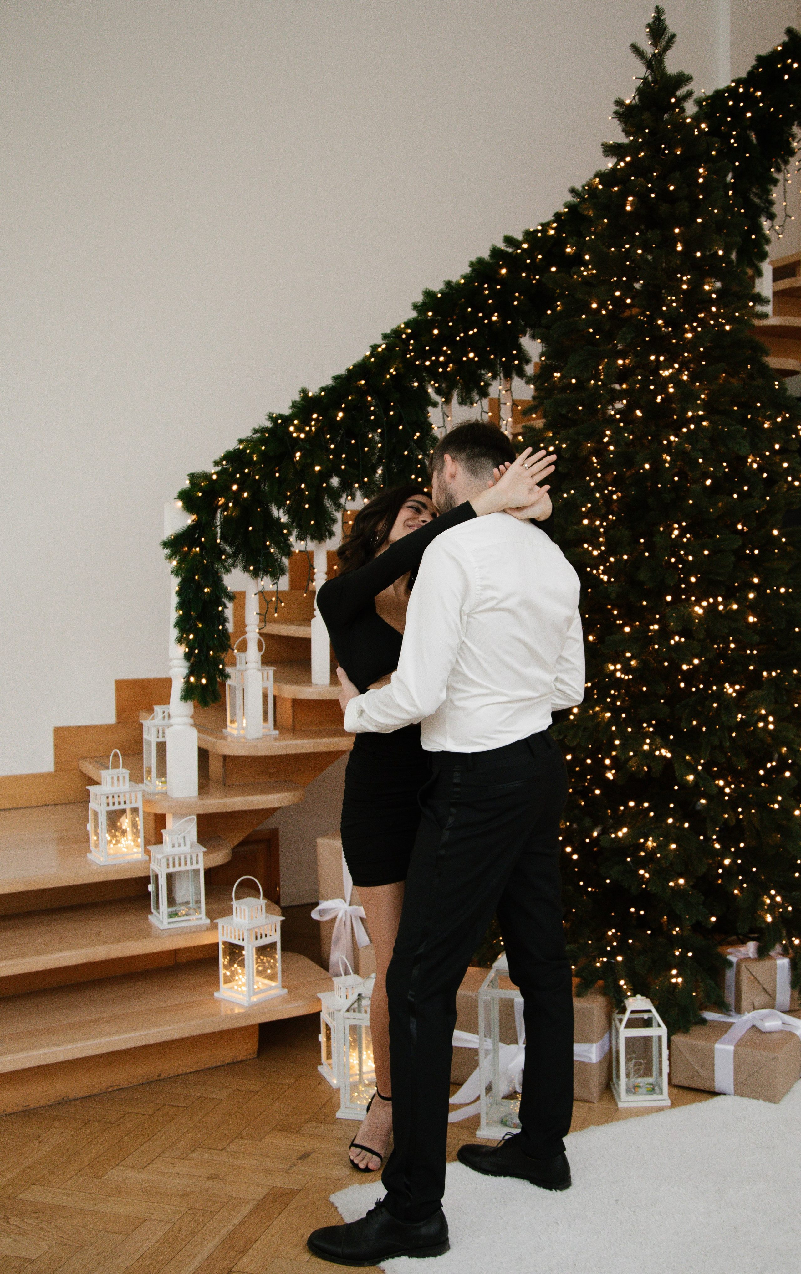 Новогодняя фотосессия для пары. Свадебный и семейный фотограф Анастасия Романова в Москве и Московской области