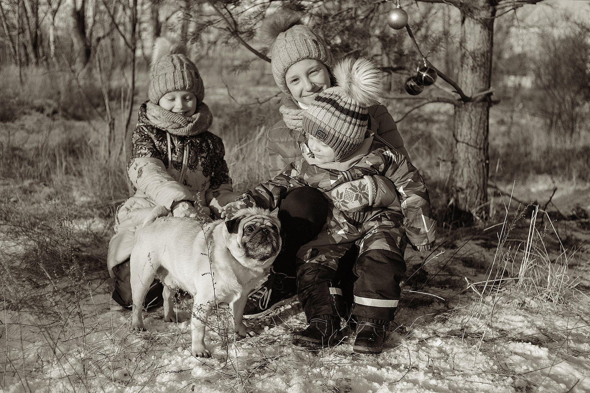 Зимняя фотопрогулка с мандаринами. Детский и семейный фотограф, фотограф мероприятий Нижний Новгород