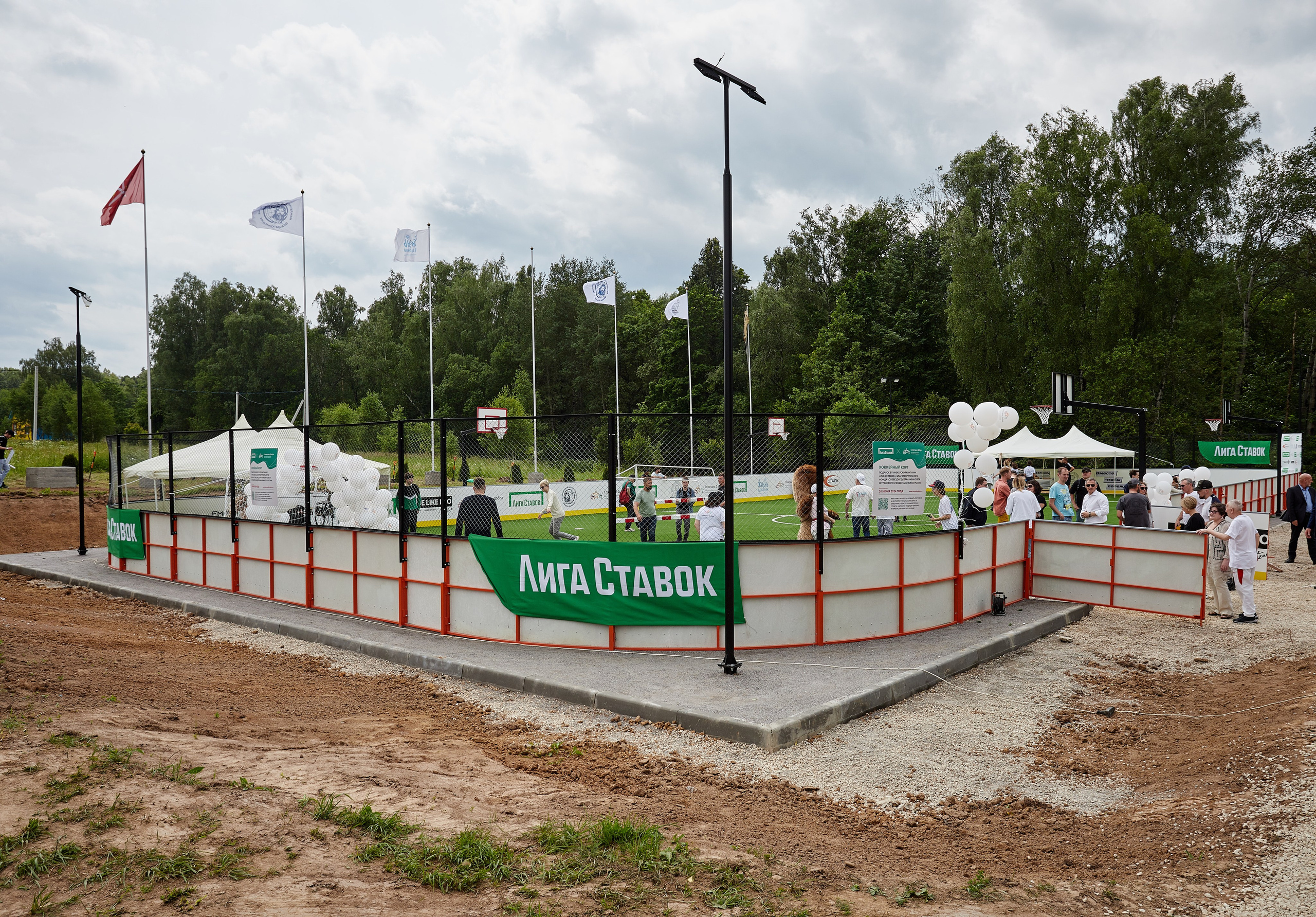 Открытие хоккейной площадки с Федором Конюховым. Репортажный Фотограф