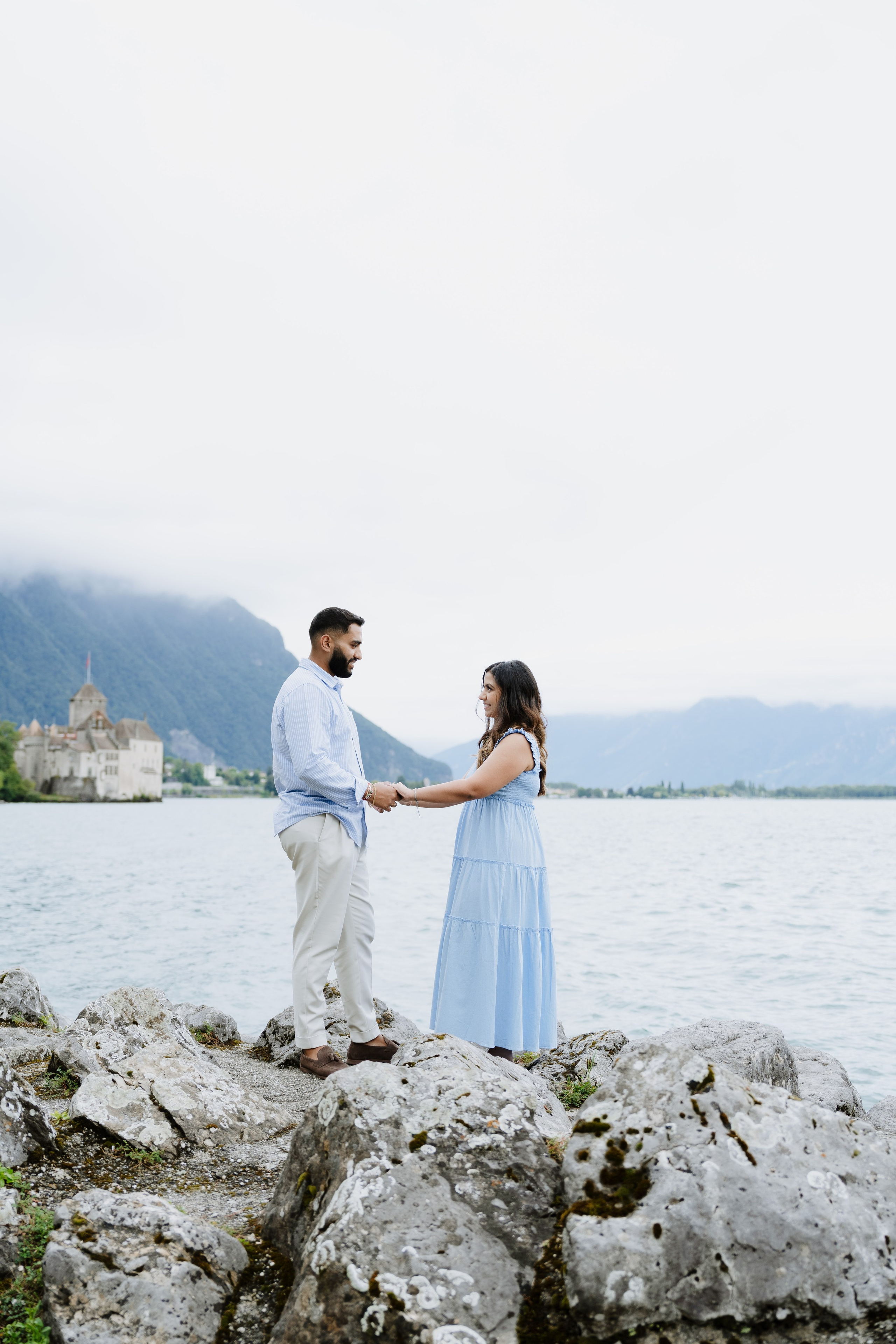 Krishna & Ravi | Proposal Montreux. Professional Wedding Photographer Geneva & Romande Switzerland | Tanya Creator