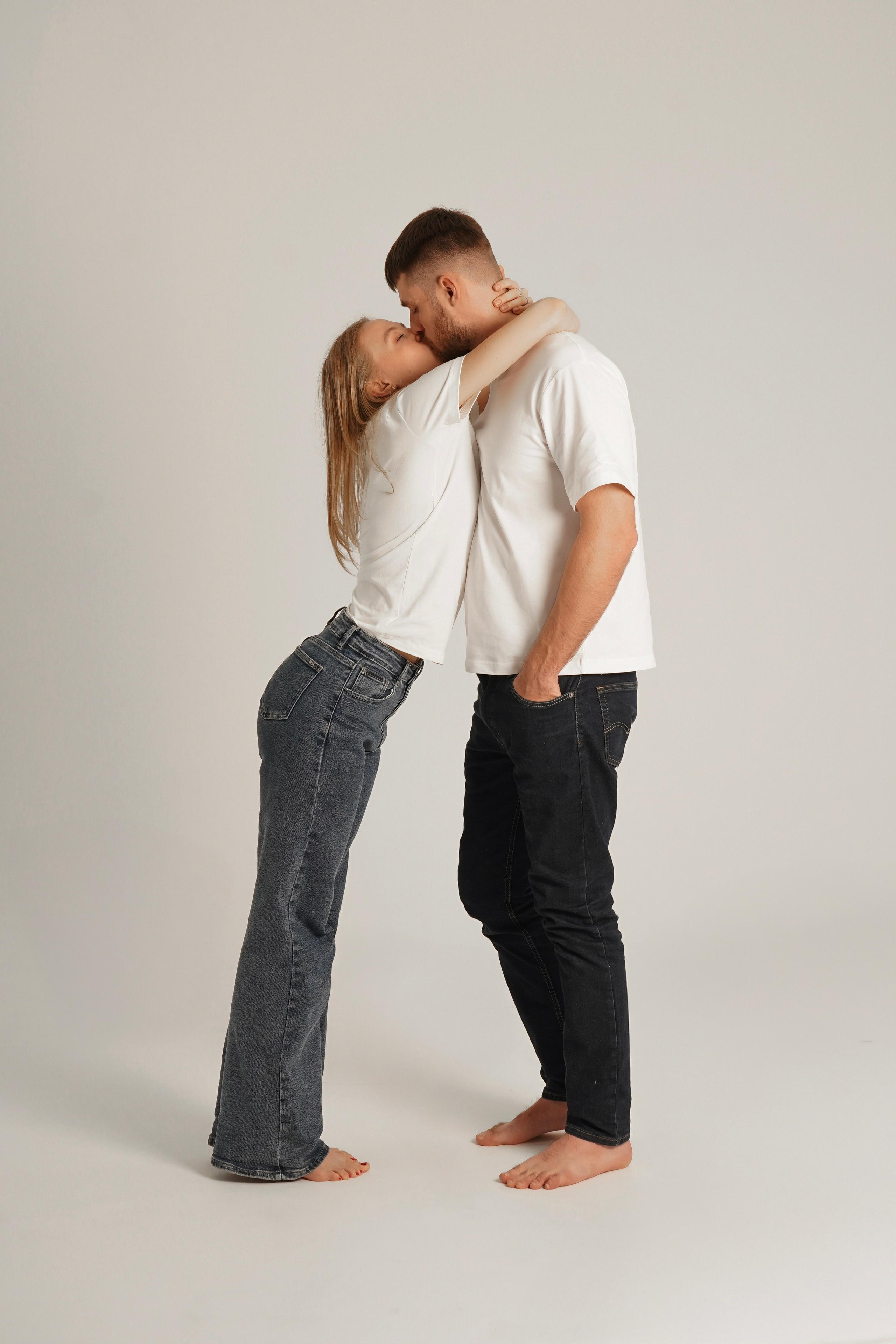 Съемка на циклораме. Юлия и Иван. Анна, фотограф Москва, Зеленоград