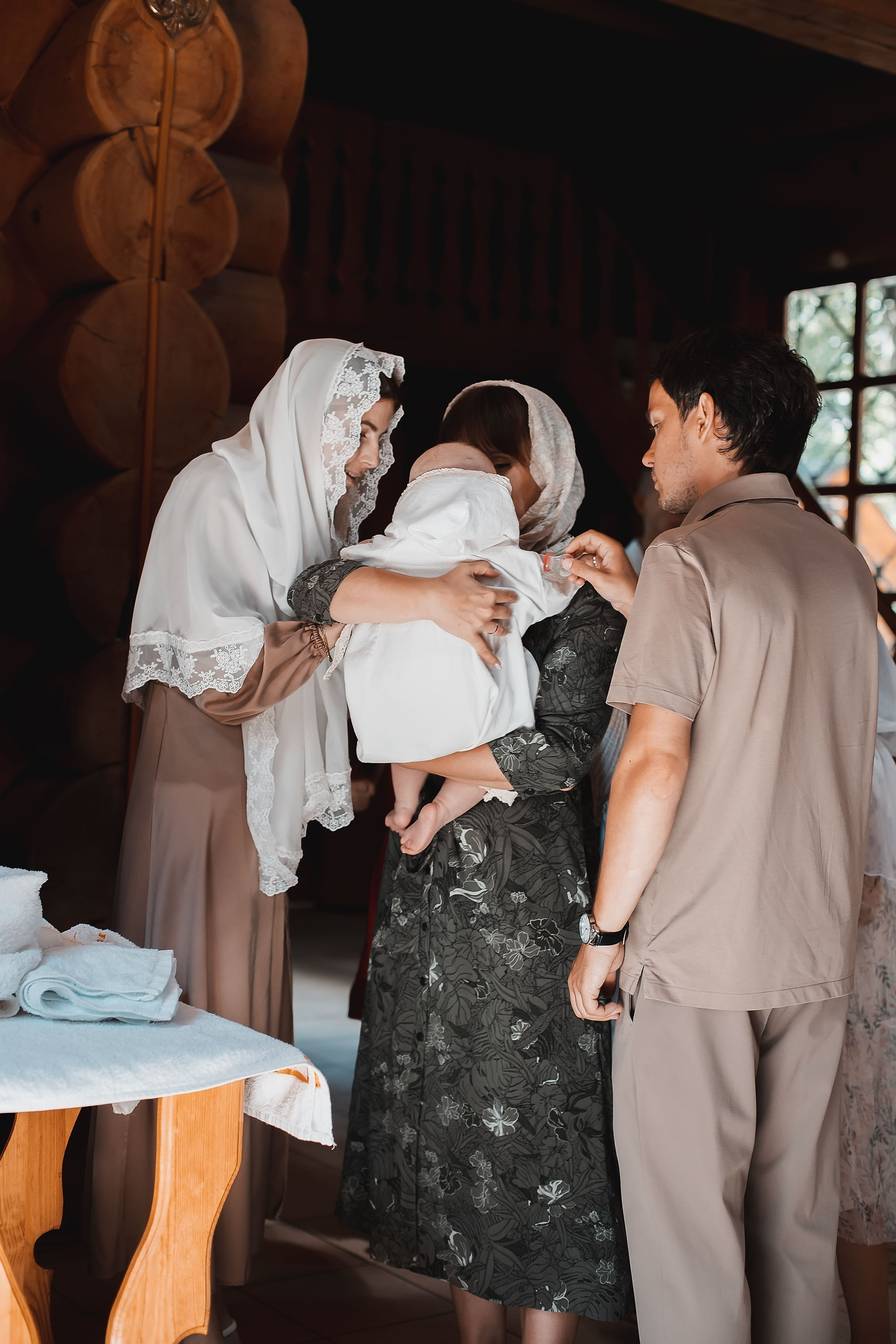 Крещение Ксении. Семейный, индивидуальный фотограф в Москве Ангели Марина