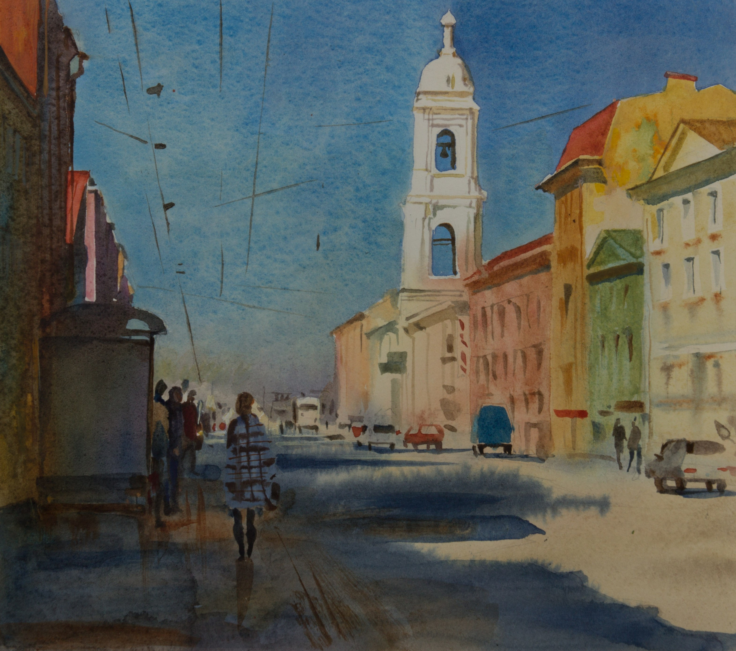 Город, графика. Ольга Васильева художник в Санкт-Петербурге