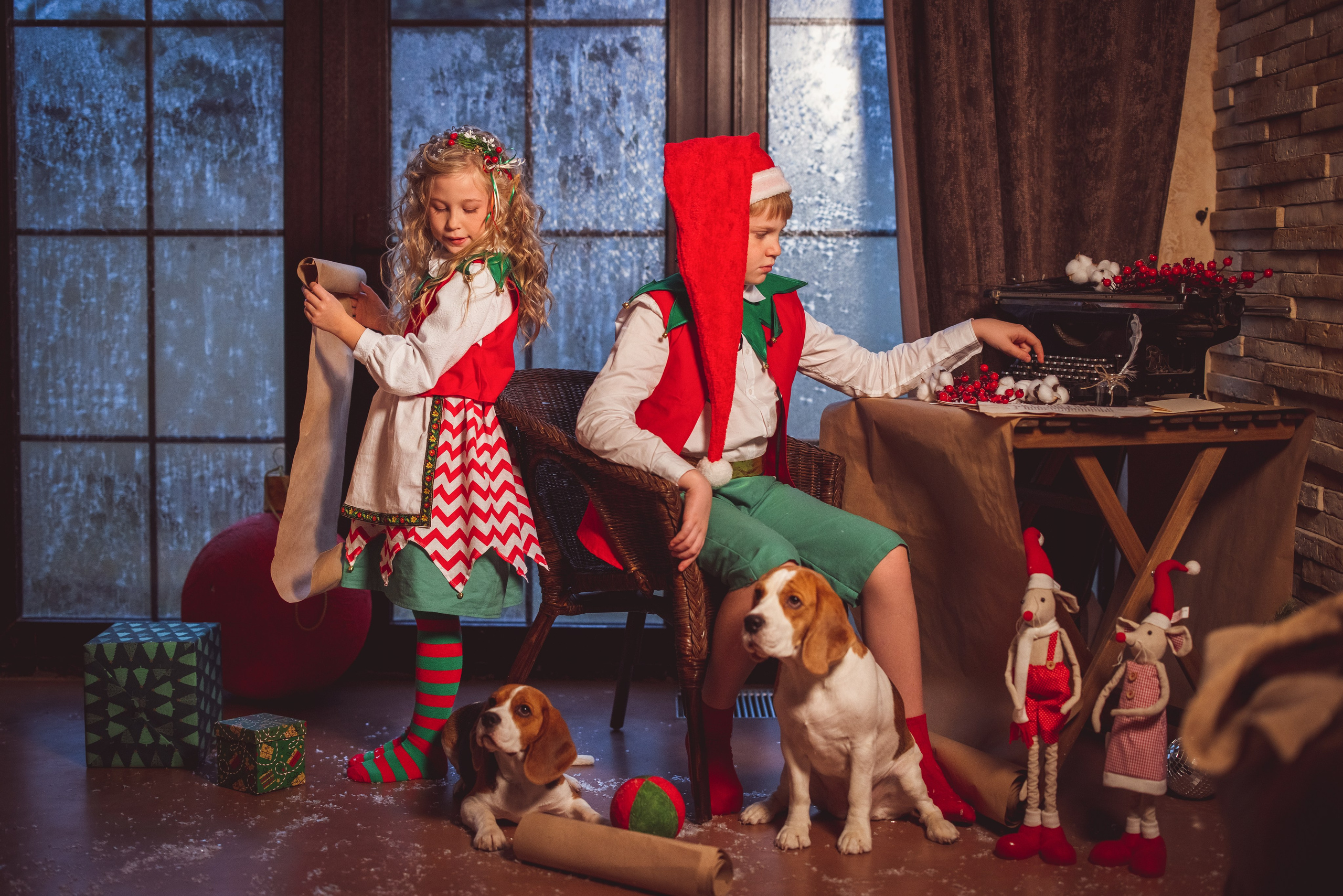 Новогодние ЭЛЬФЫ. Семейный и детский фотограф в Краснодаре Анна Трашкова