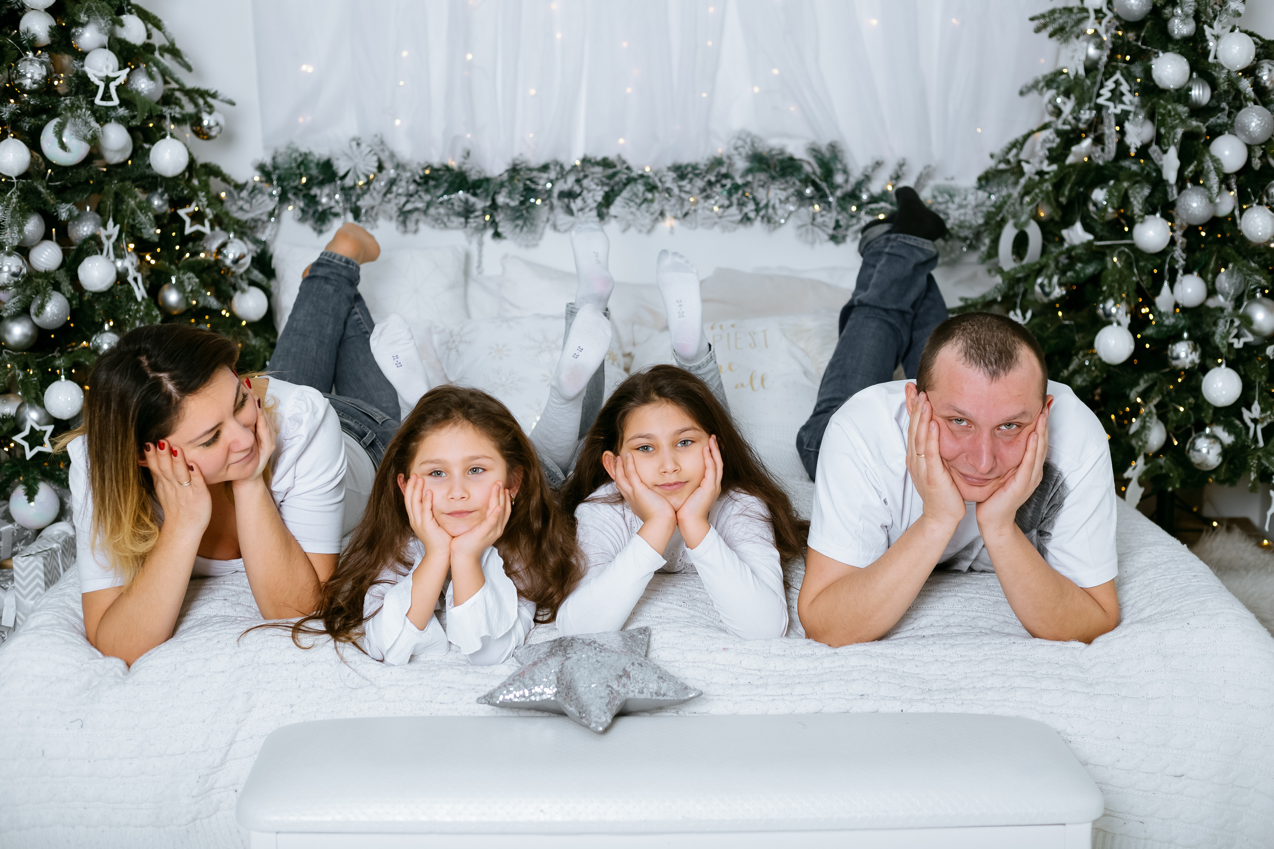 Семейная новогодняя съемка. Фотограф новорожденных Химки, Красногорск, Мытищи и Москва Елена Третьяк