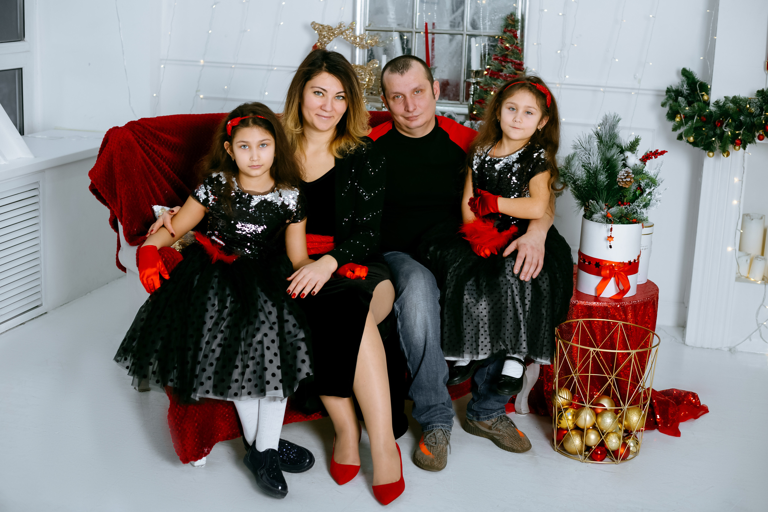 Семейная новогодняя съемка. Фотограф новорожденных Химки, Красногорск, Мытищи и Москва Елена Третьяк