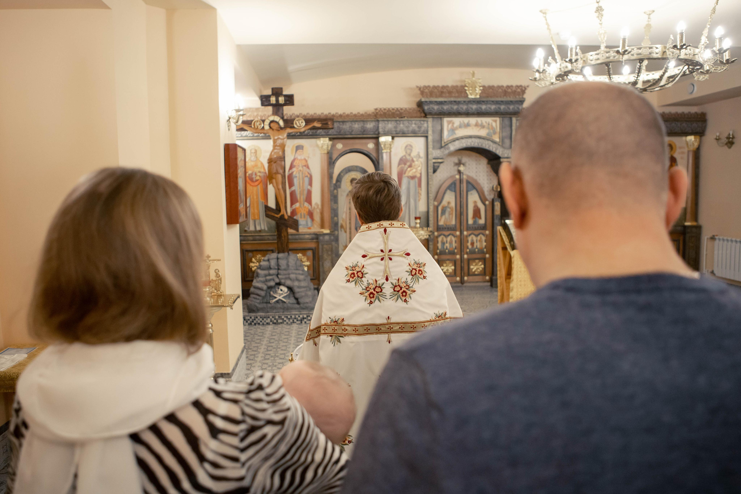 Даниил. Крещение в Храме Первосвятителей Московских в Ленинских Горках, фотосессия. Фотограф Валерия Горбунова Подольск Бутово Видное Щербинка