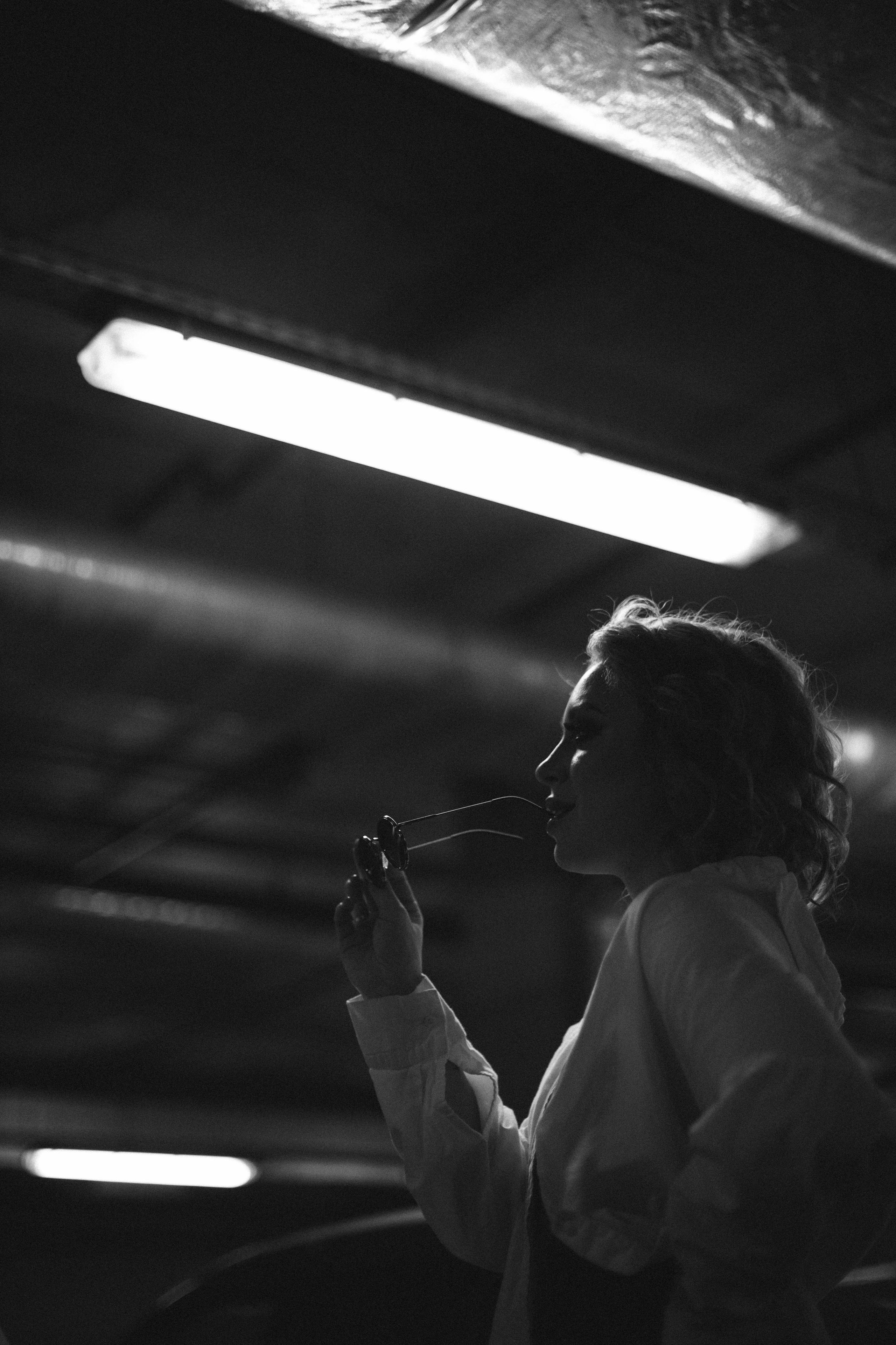 Съемка на подземной парковке в Бутово Молл. Женская фотосессия. Фотограф Валерия Горбунова Подольск Бутово Видное Щербинка