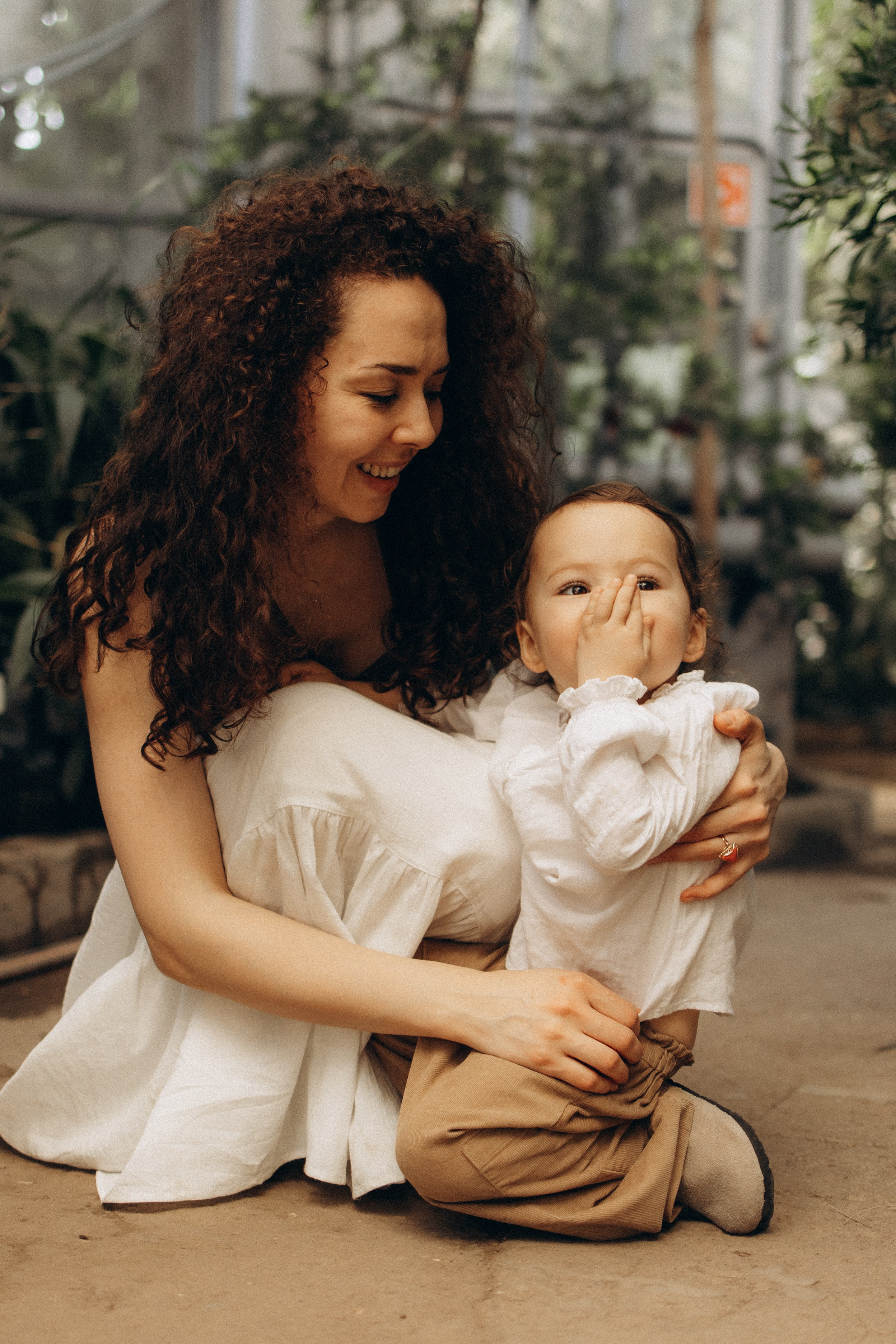 Прогулка по оранжерее. Семейный фотограф в Москве Ксения Аганина