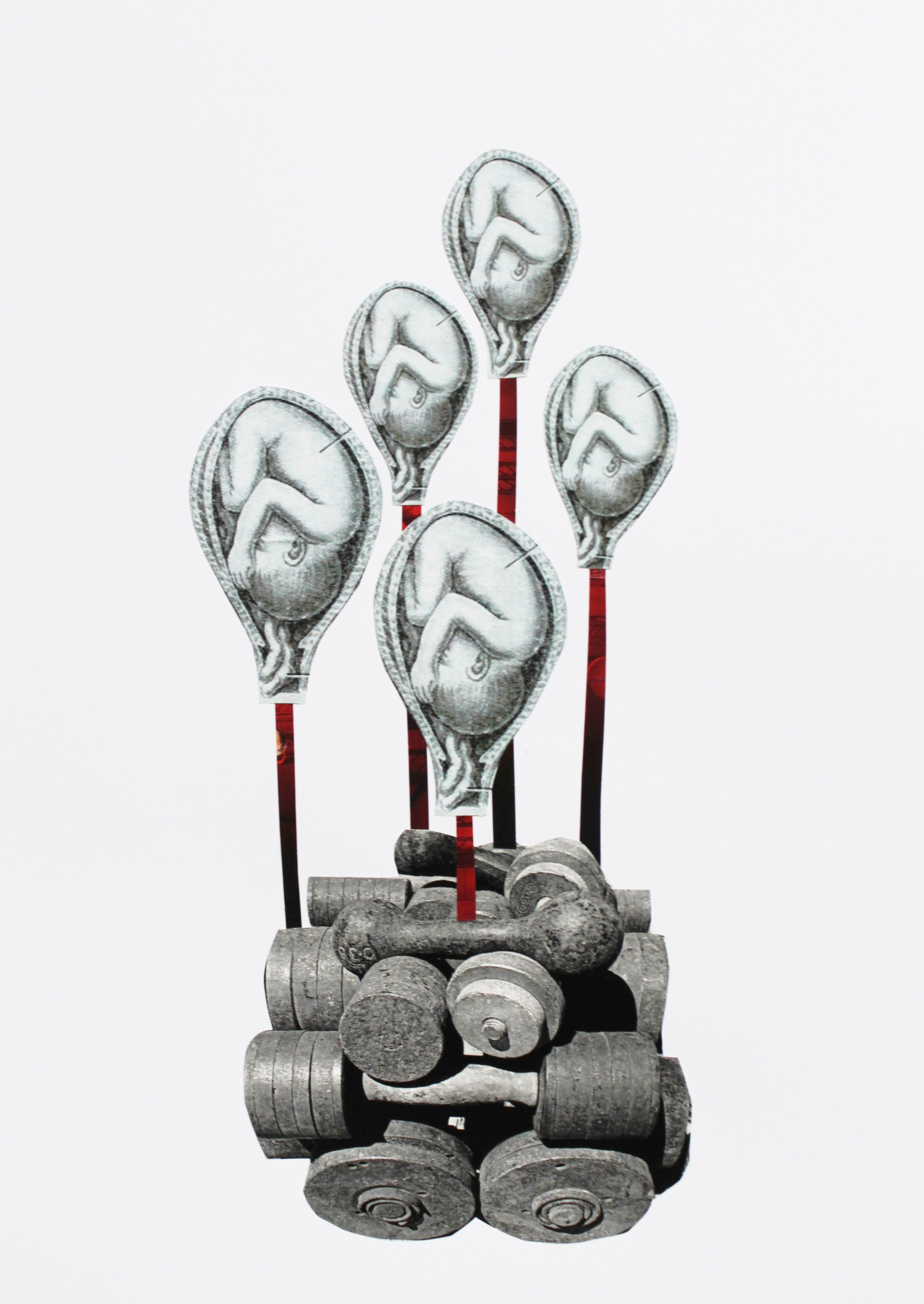 Коллаж. Серия «Перелетные птицы.». Лилия Ким. Междисциплинарный художник