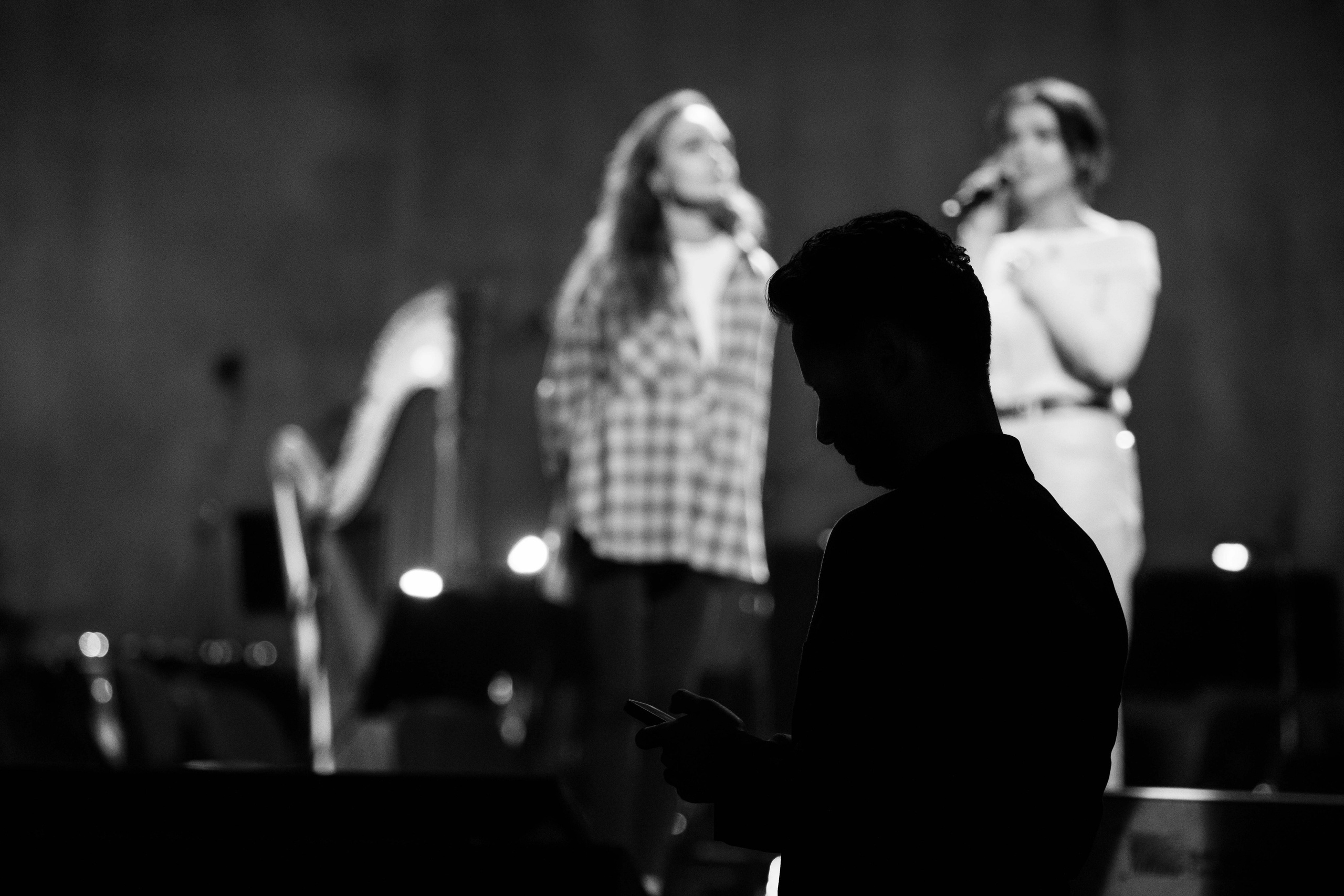 Концертное. ЧБ Фотограф Ольга Лесли