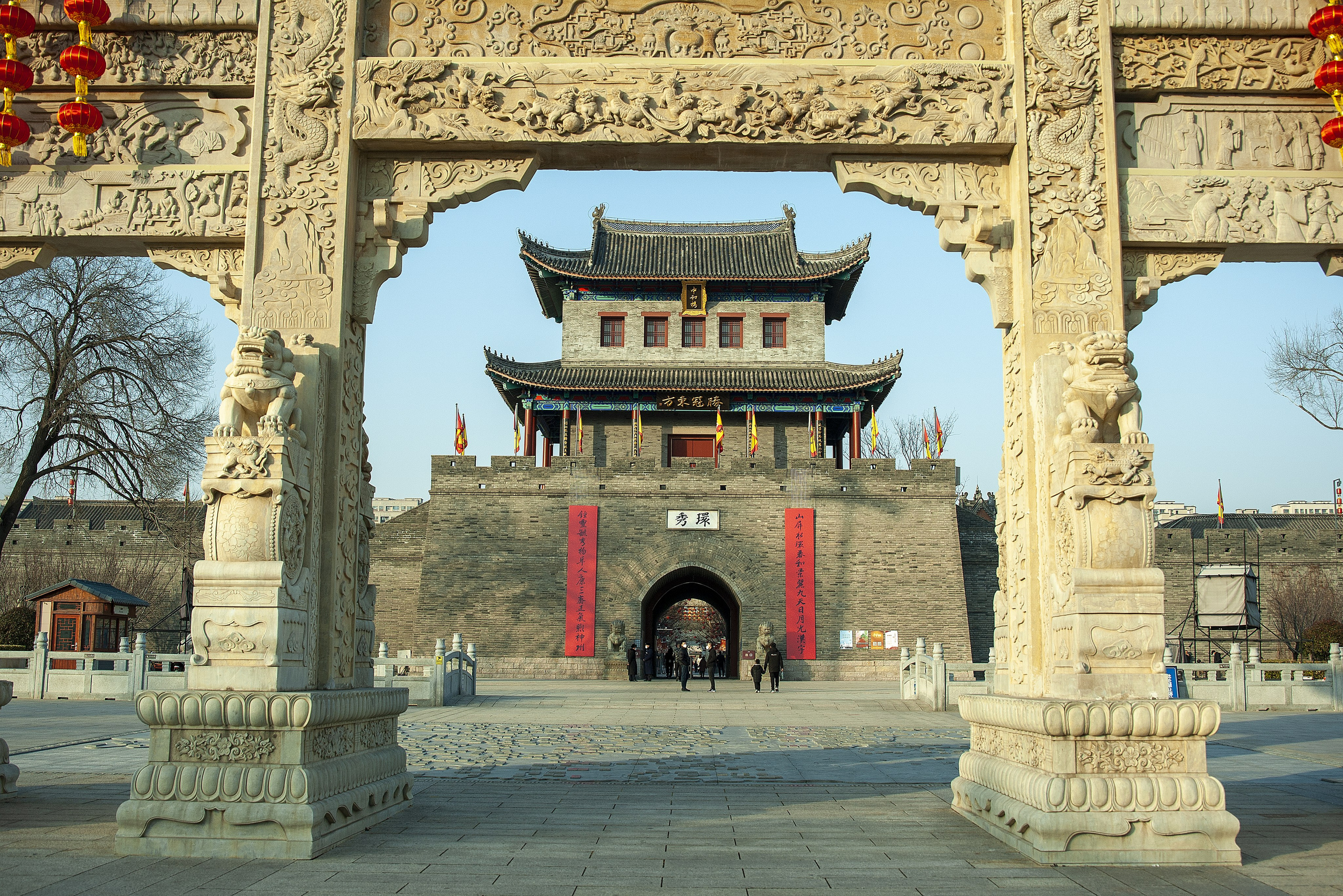 Циндао. Старый город. Был восстановление по сохранившимся документам.