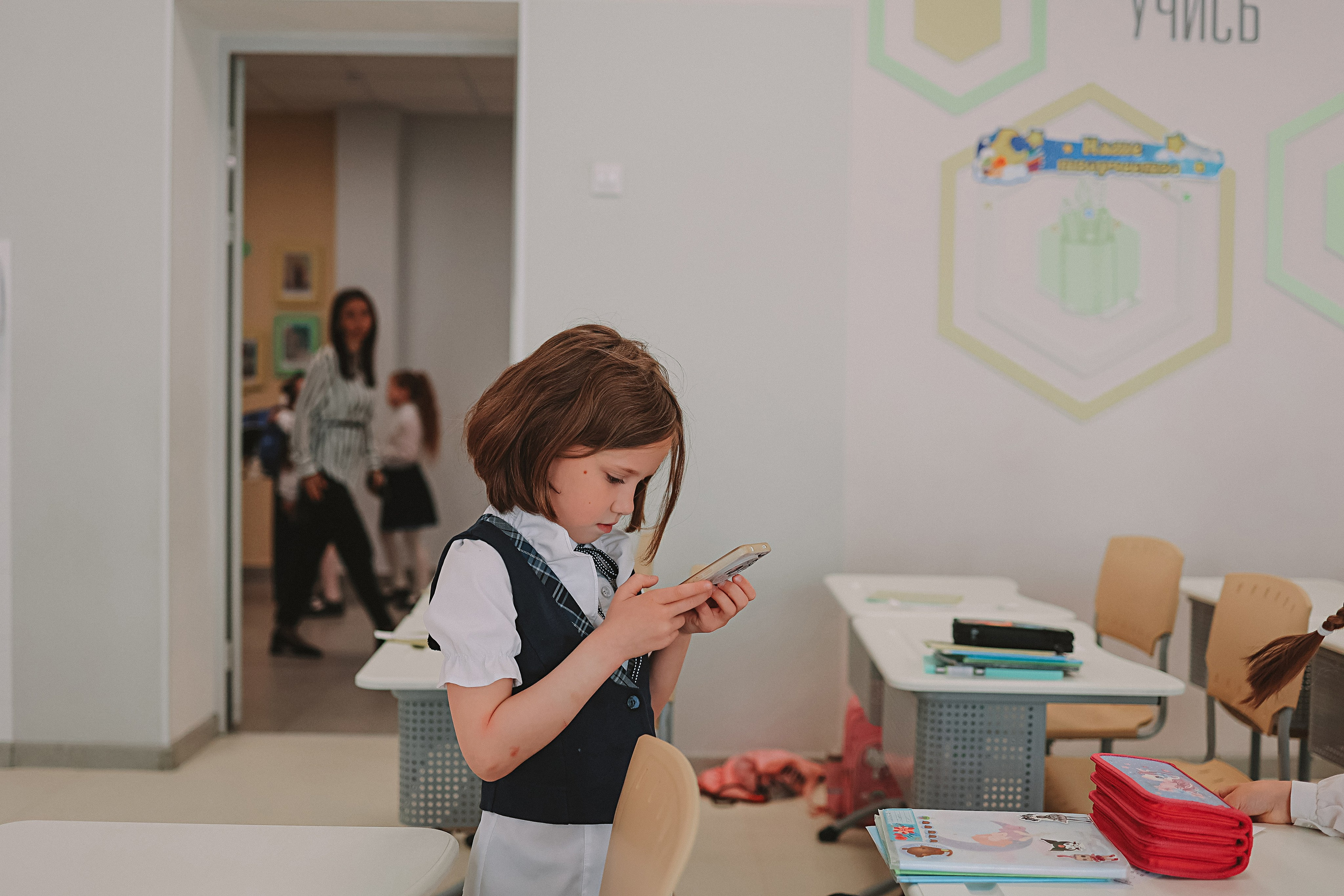 Один день в школе 1 класс. Семейный фотограф Тюмень, фотограф на роды Салмина Мария