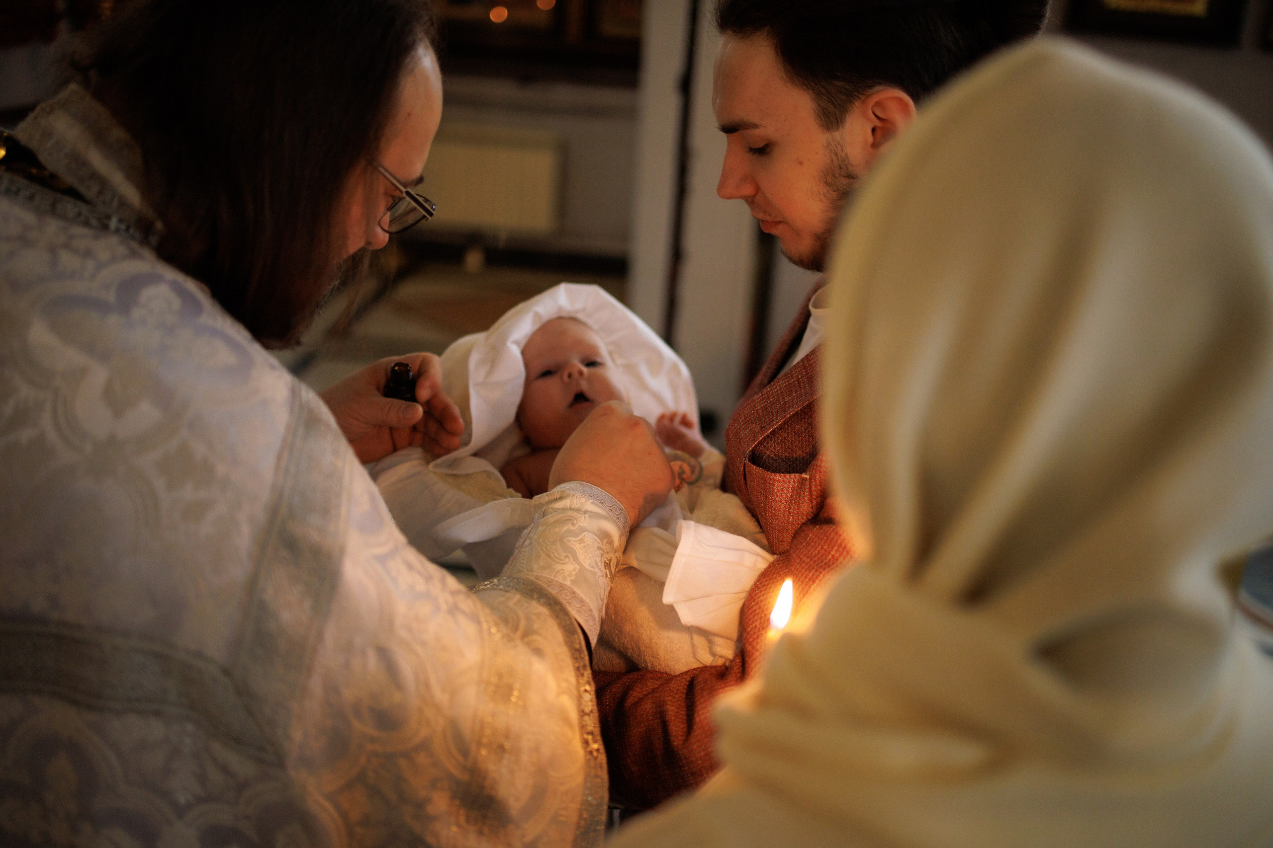 Фотосъемка Таинства Крещения. Фотограф Карпачан Анастасия