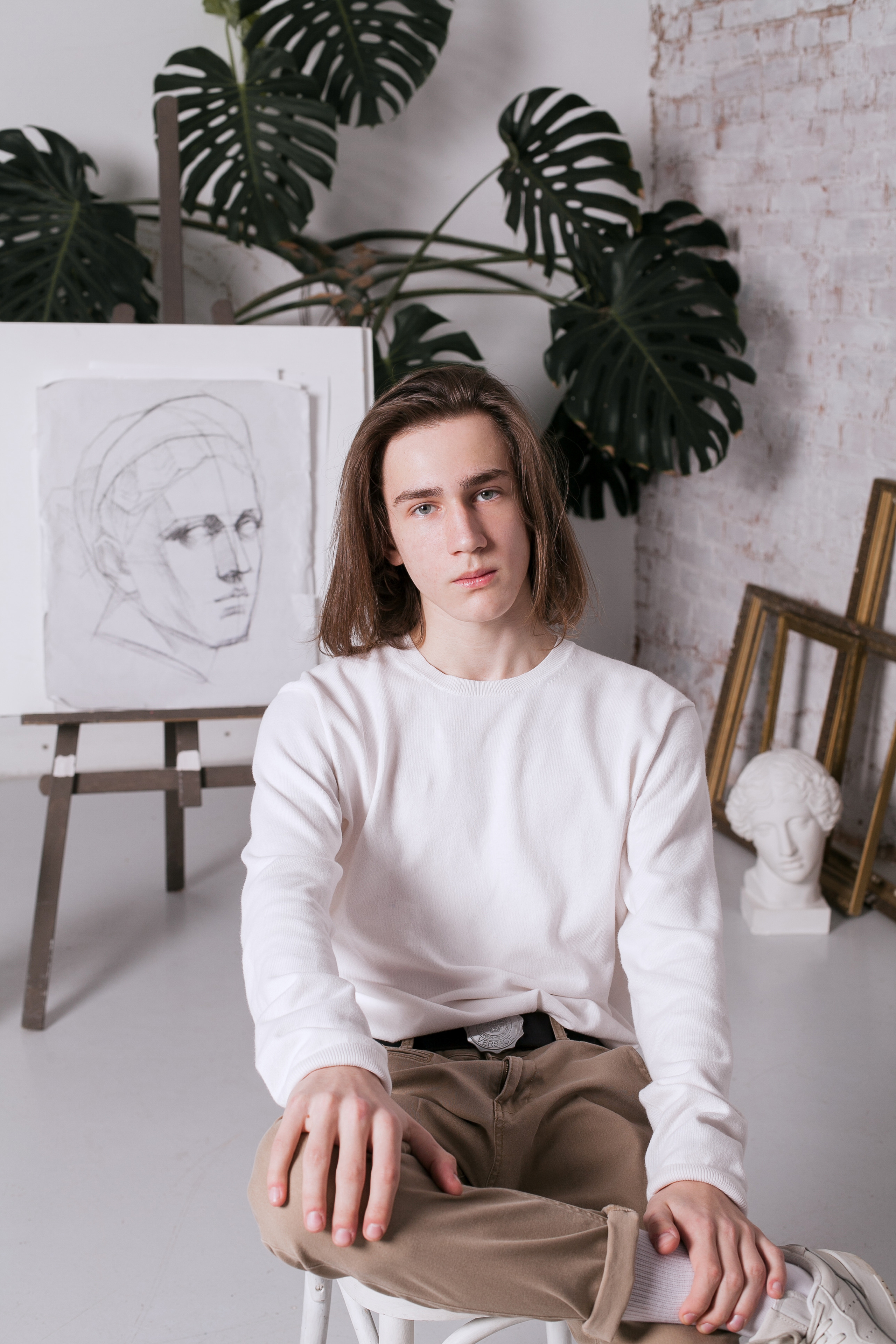 Мужской портрет для выпускного альбома 