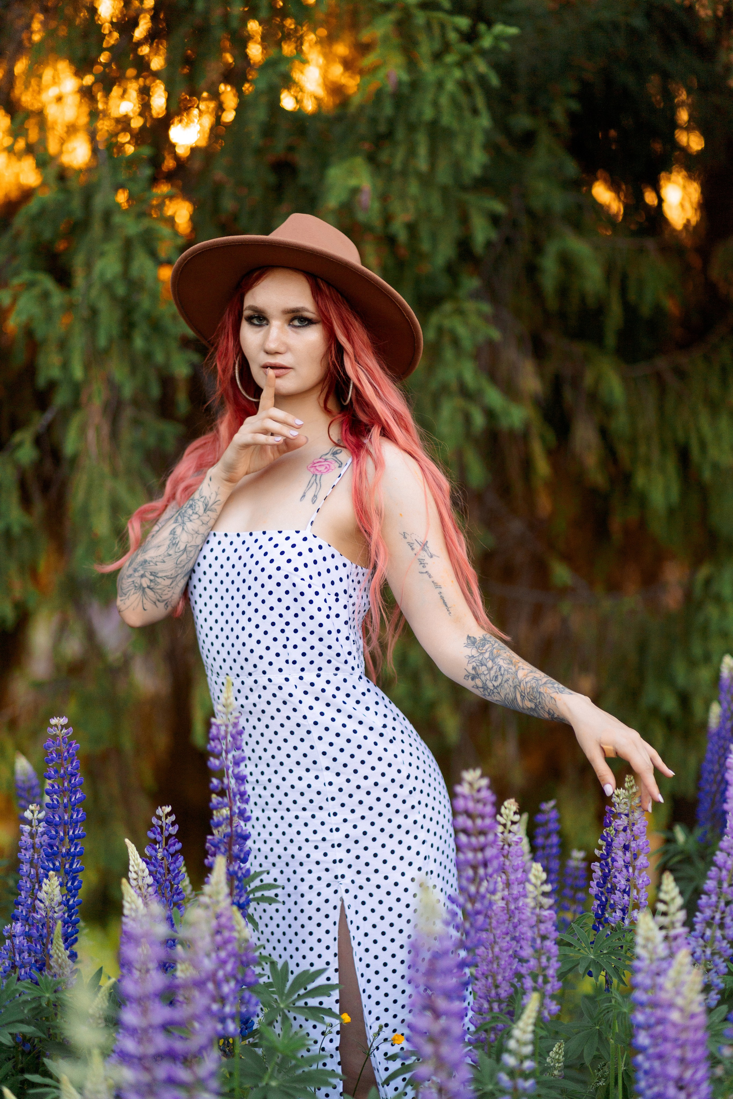 Люпиновая Фотосессия на закате. Профессиональный фотограф в Ижевске Леша Петров