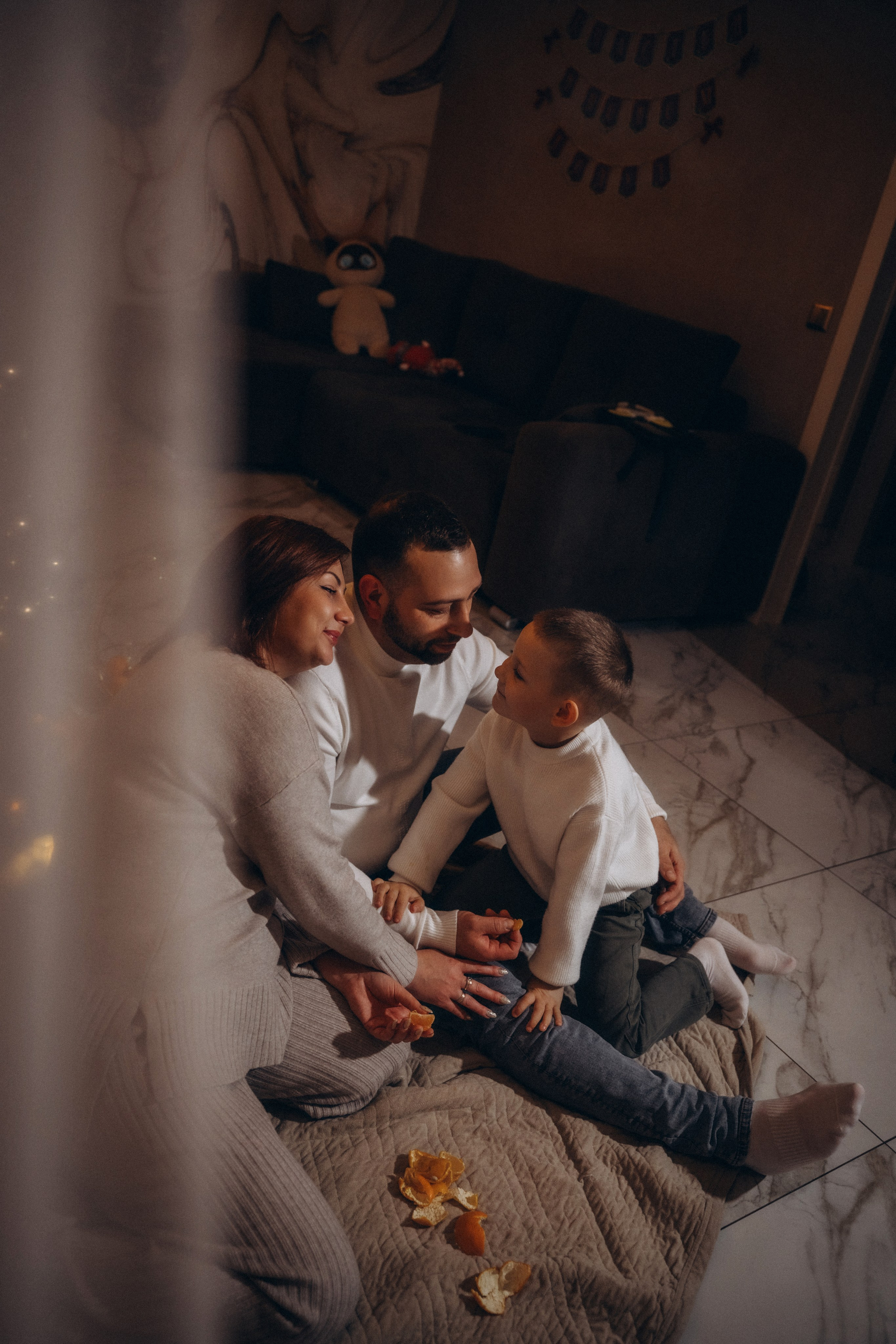 Семья Киприяновы, Новый год дома. Семейный фотограф в Белгороде Амелина Алина