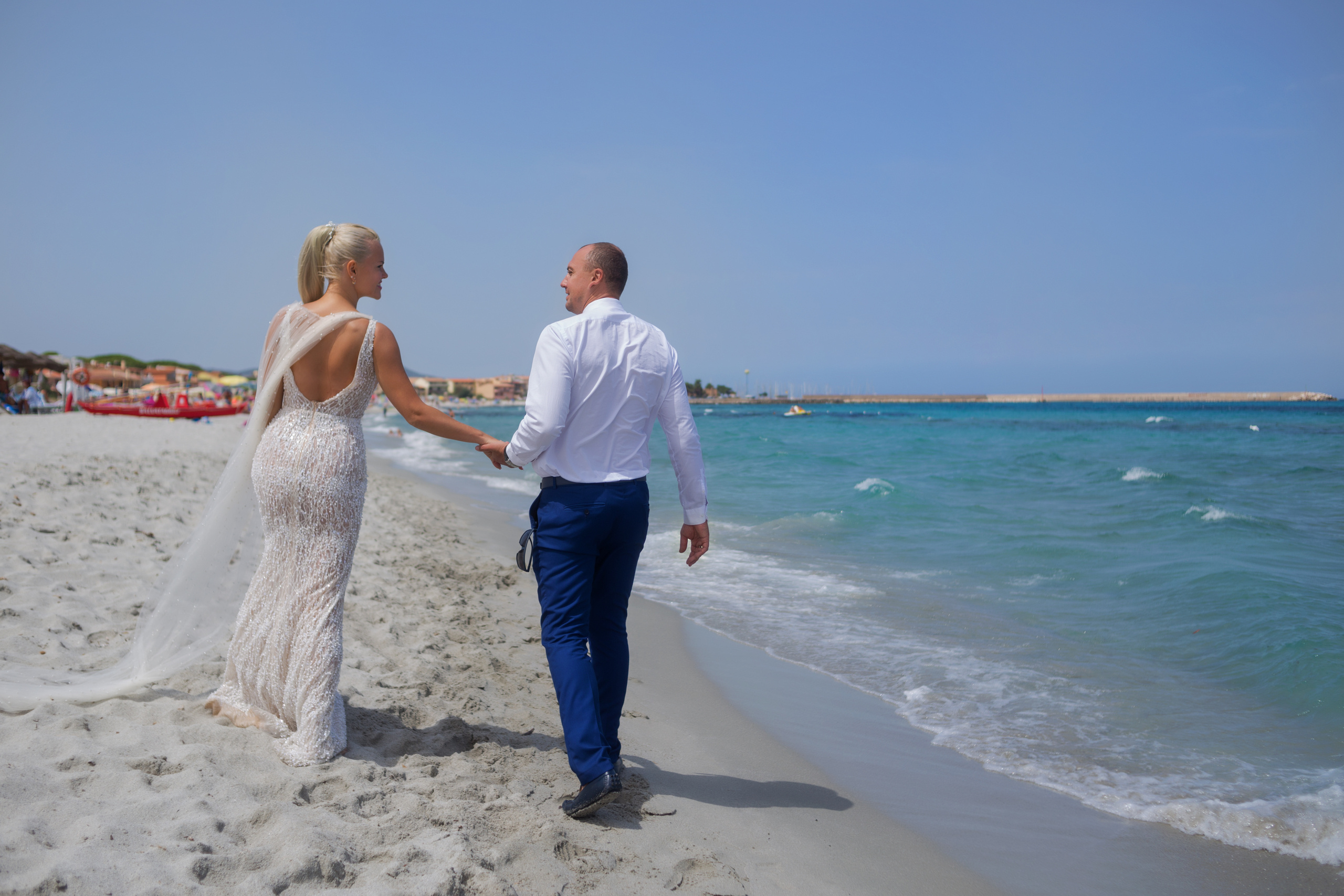 Свадебная фотосъемка для Кристины и Романа на острове Сардиния в Итали. Свадебный и семейный фотограф в Москве Евгения Лисина