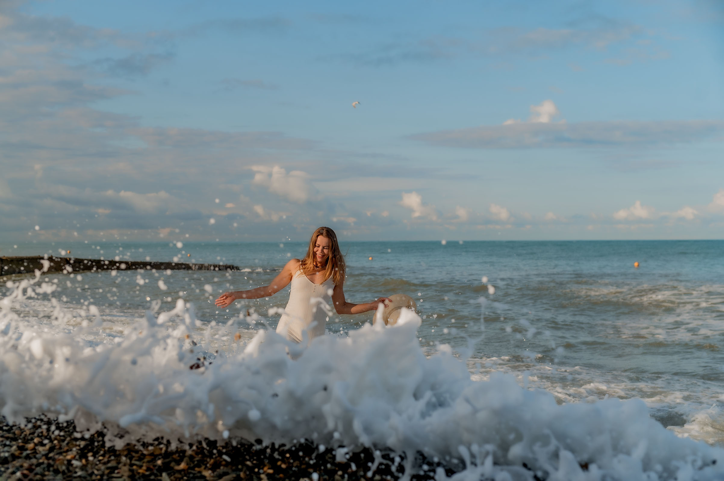 Морская фотосессия для девушек в Сочи.