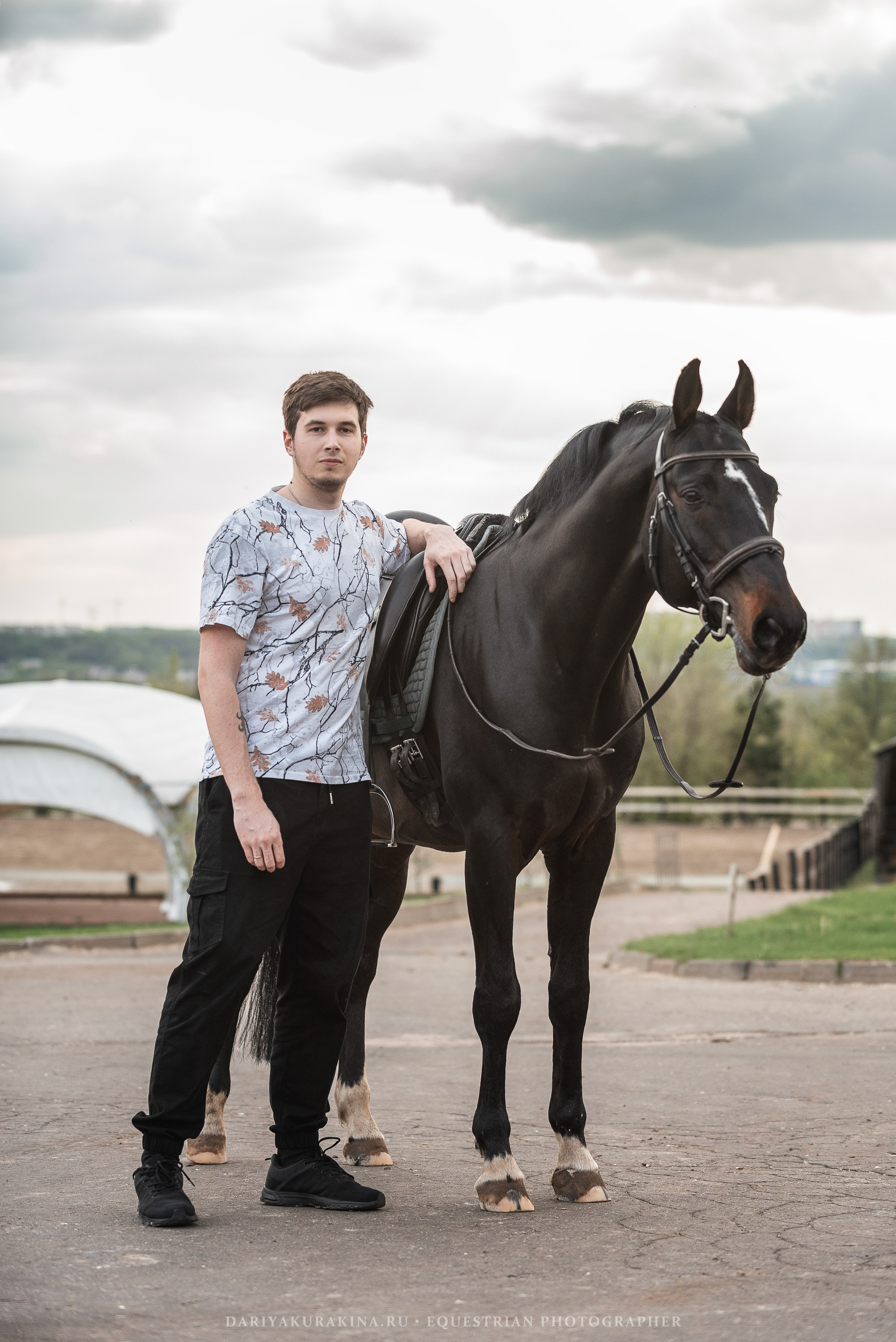 Ира, Боря и Ника с Кливом, HORSIO. Конный фотограф Куракина Дарья • Фотосессии с лошадьми