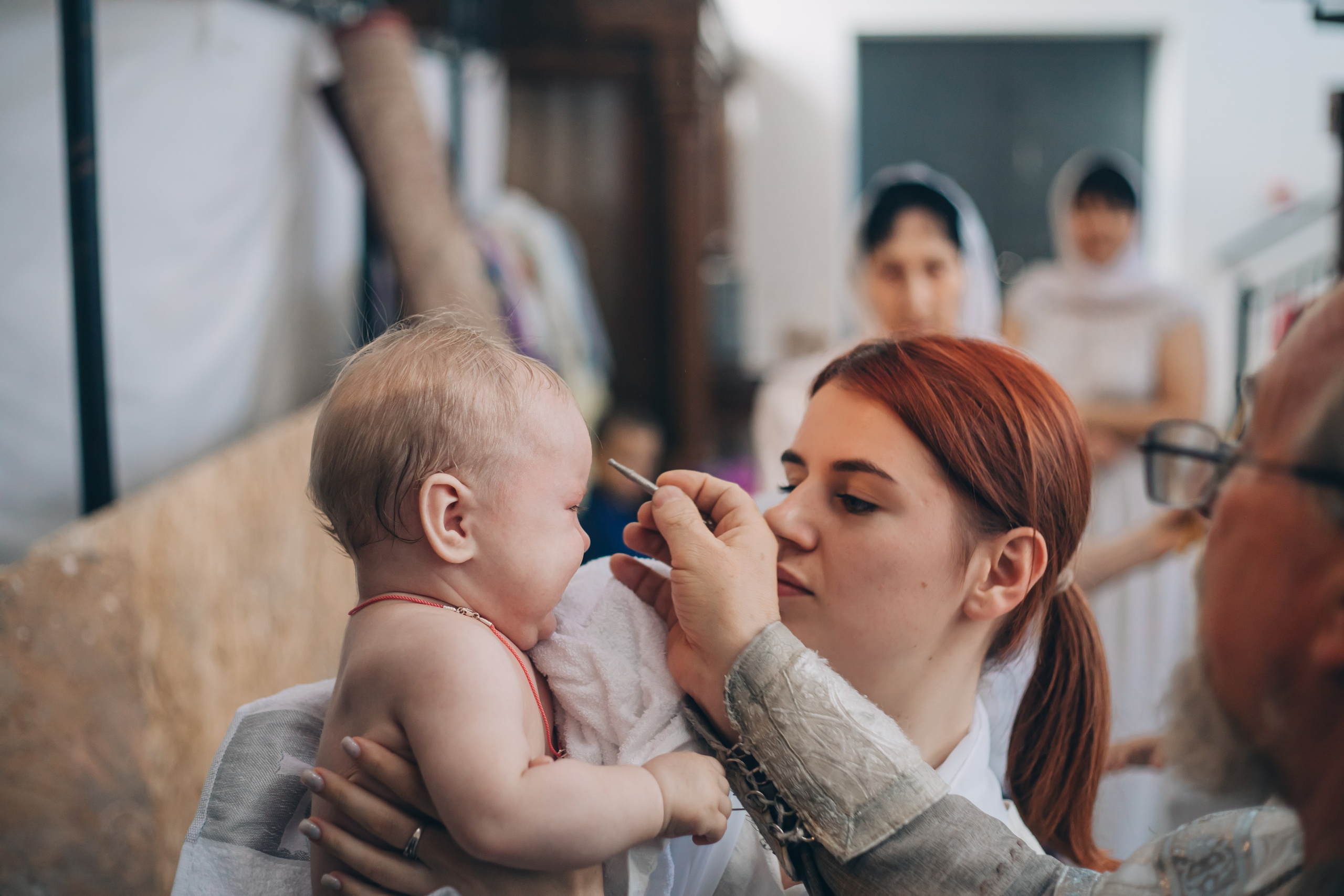Съемка таинства крещения в Новопокровской. Свадебный и семейный фотограф в Краснодарском крае Мария Данилкина