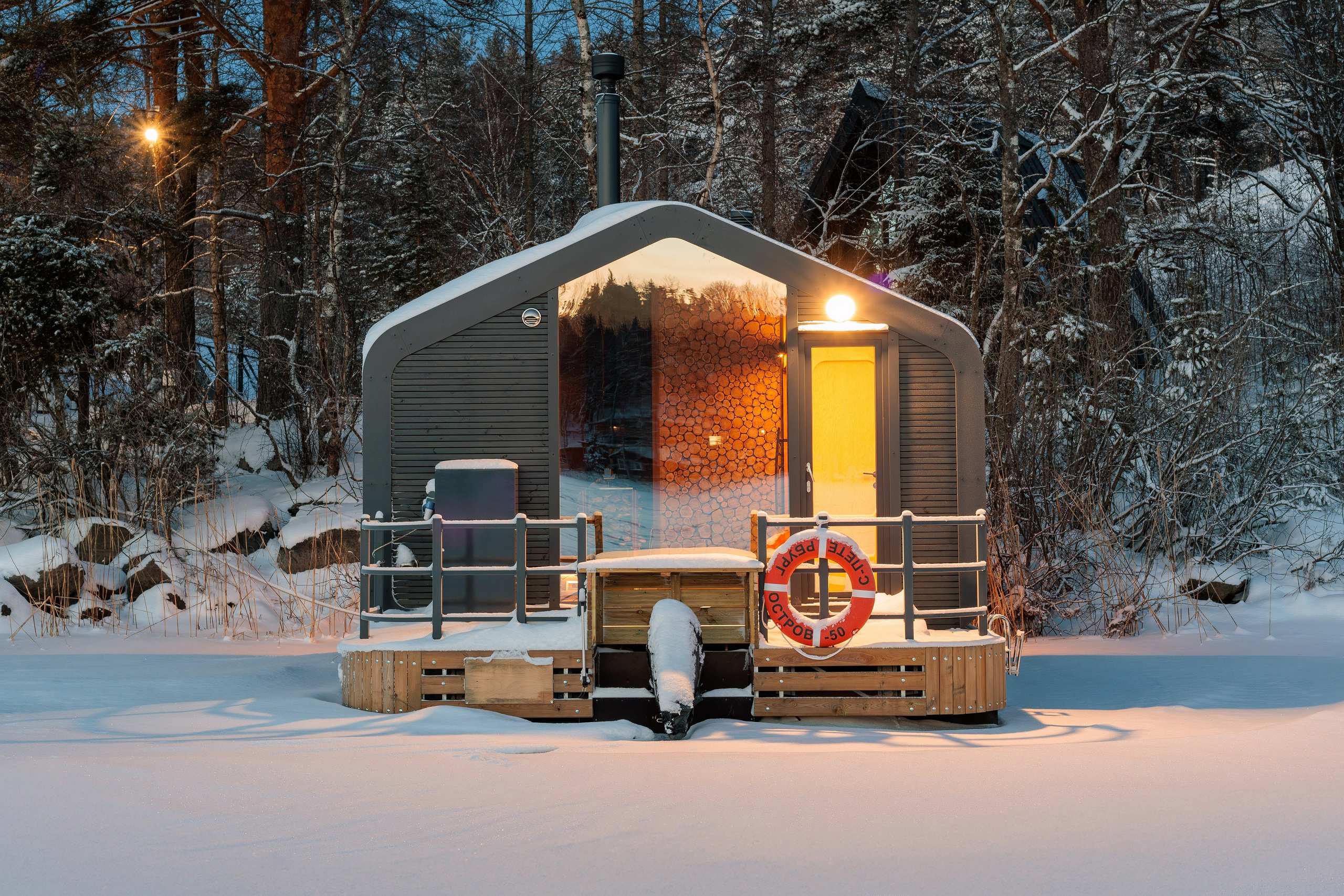 Баня на воде, Карелия