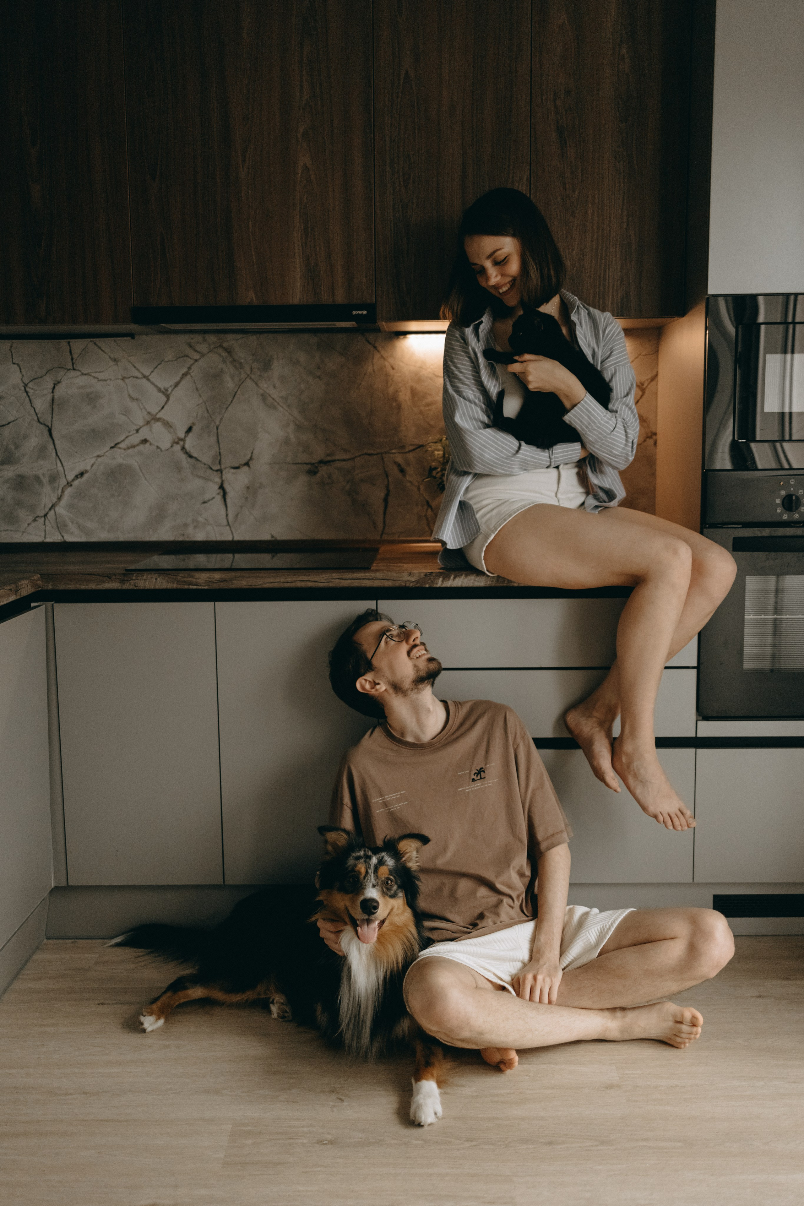 Настя, Никита и их Гром и Мяу. Фотограф — Анималист | Санкт-Петербург