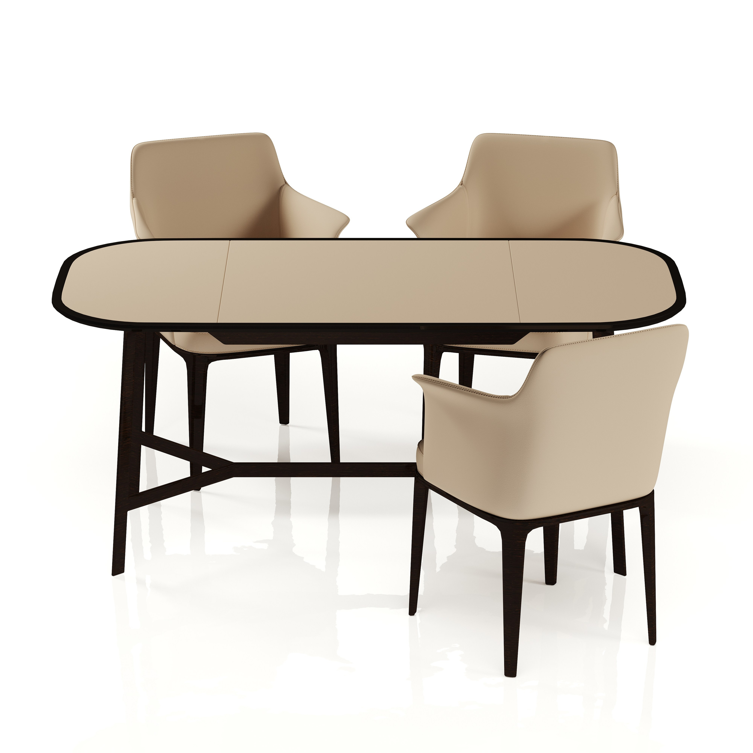 профессиональная предметная визуализация обеденной группы POLIFORM