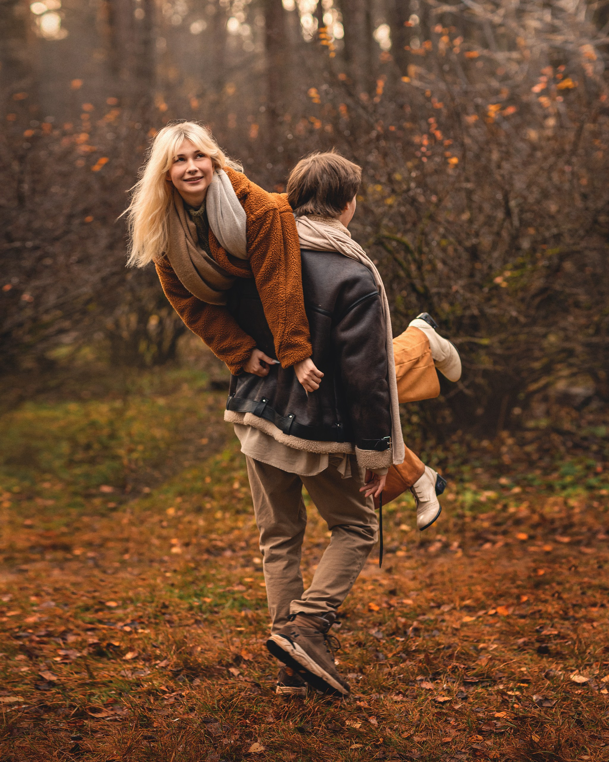 Осенняя лавстори. Детский и семейный фотограф Елена Михайлова в Москве