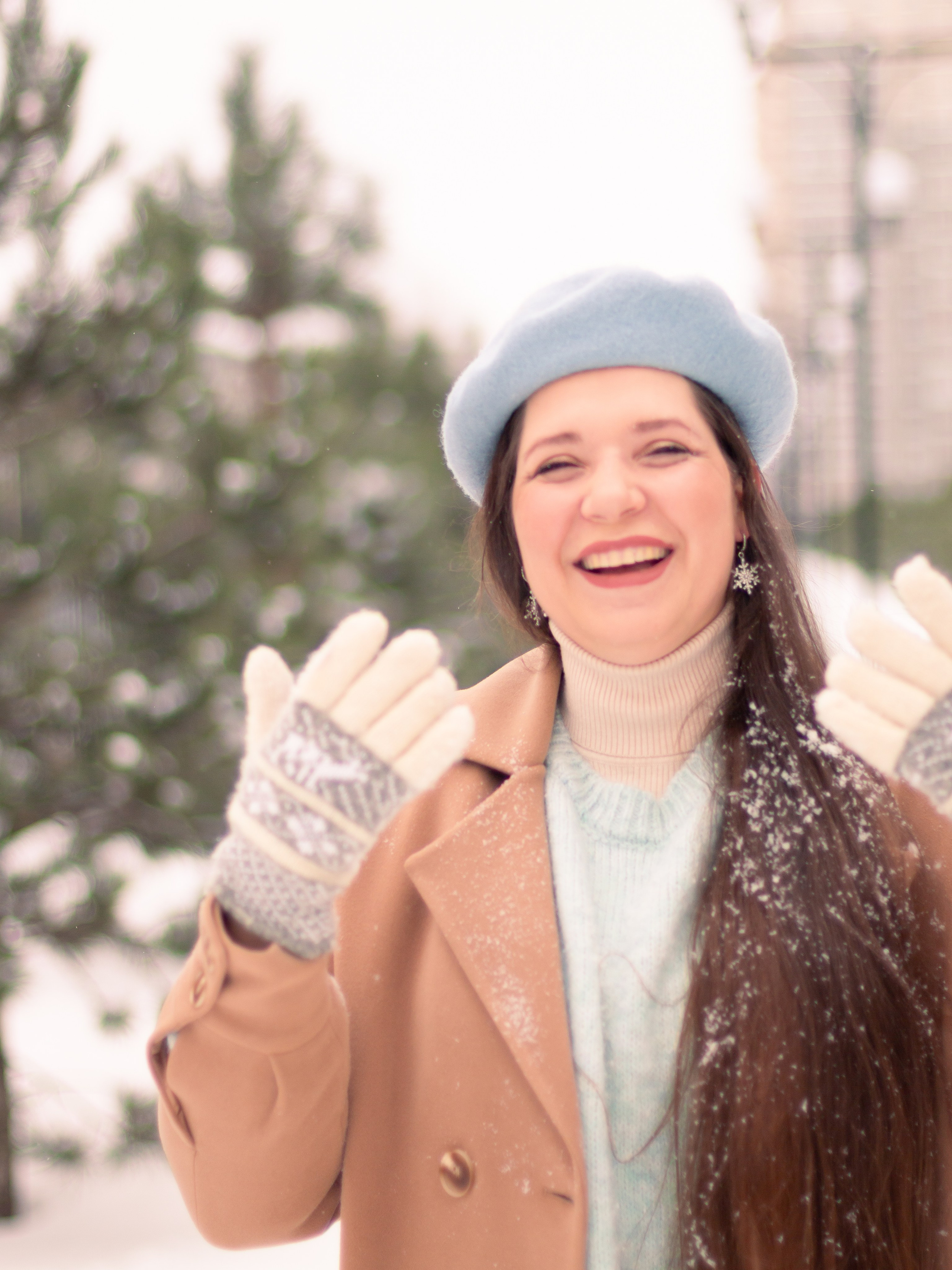 Настя. Снег, мороз и мандаринки. Анна Беликова — Семейный и портретный фотограф Ростов-на-Дону