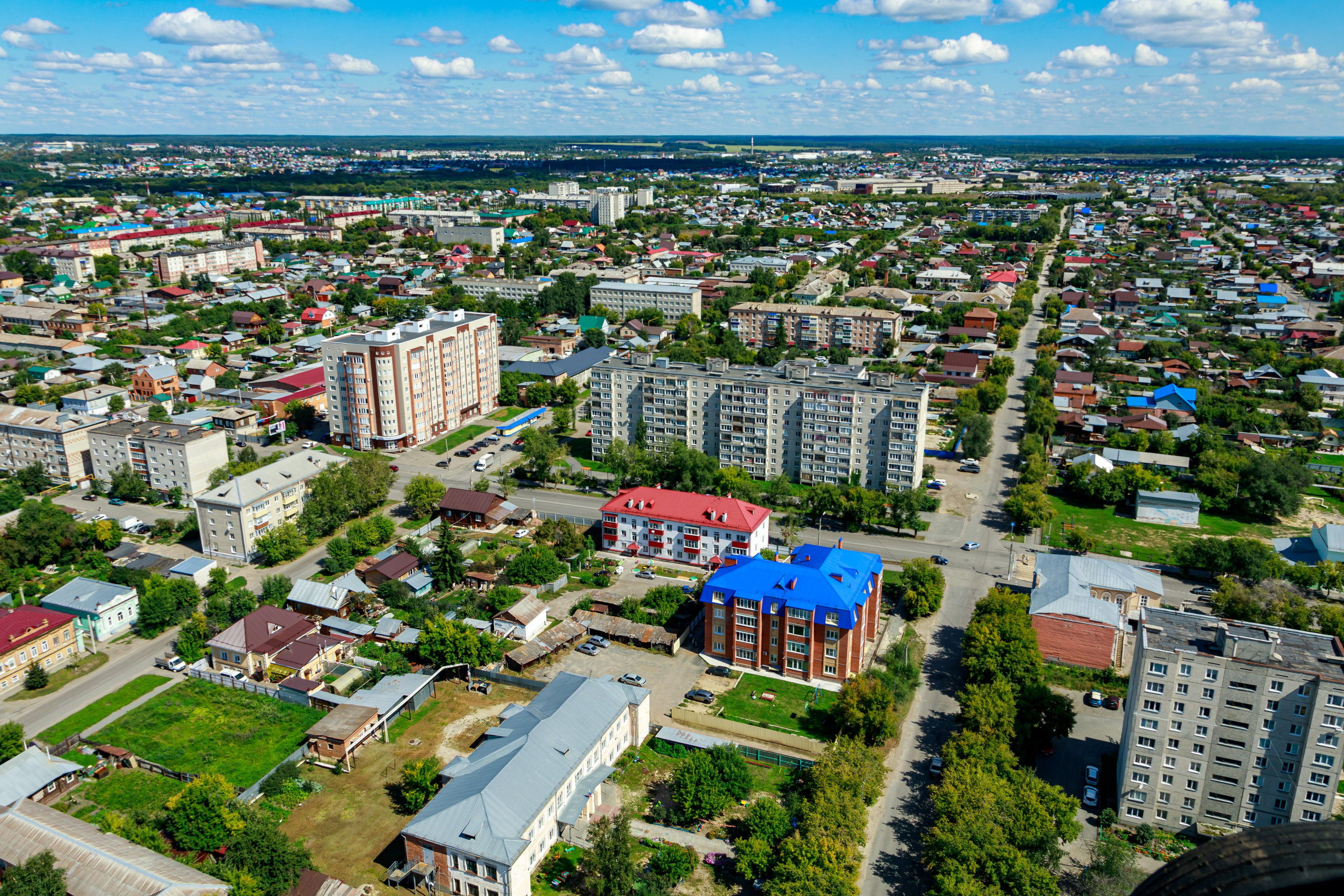 Город с высоты птичьего полёта. Фотограф Андрей Гузеев