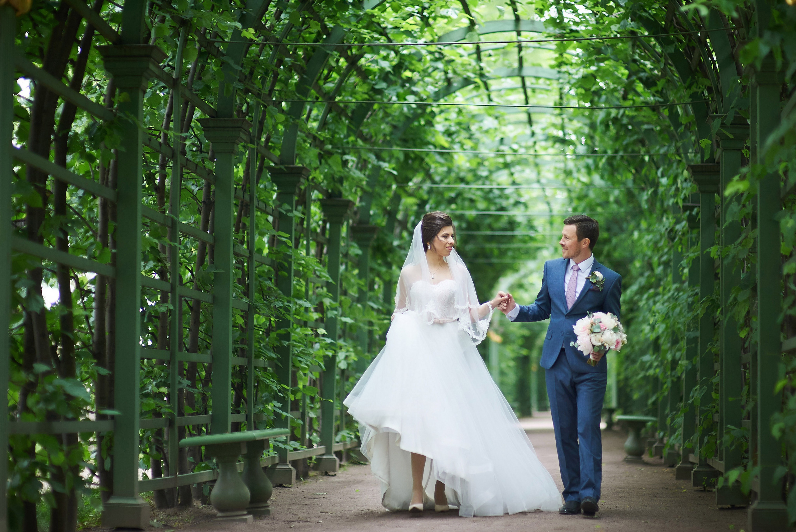 Валерия и Андрей (свадебная фотосессия в Летнем саду). Портретный, семейный и свадебный фотограф в Санкт-Петербурге и в Пушкине Ширяев Денис